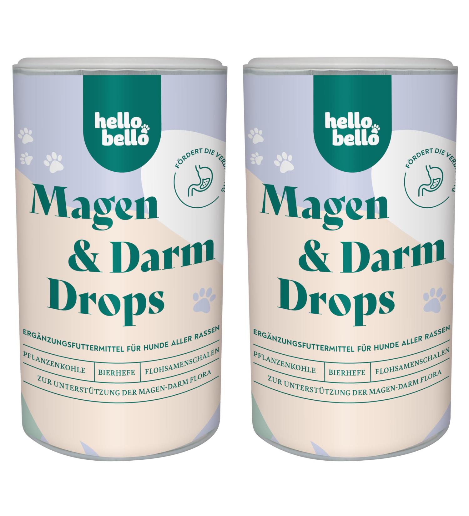 Hellobello Gastrointestinal Drops for Dogs - 2x350g | Probiotics & Prebiotics for Digestive Health Colon Regulation & Balanced Intestinal Flora - Buy Online on GoSupps.com