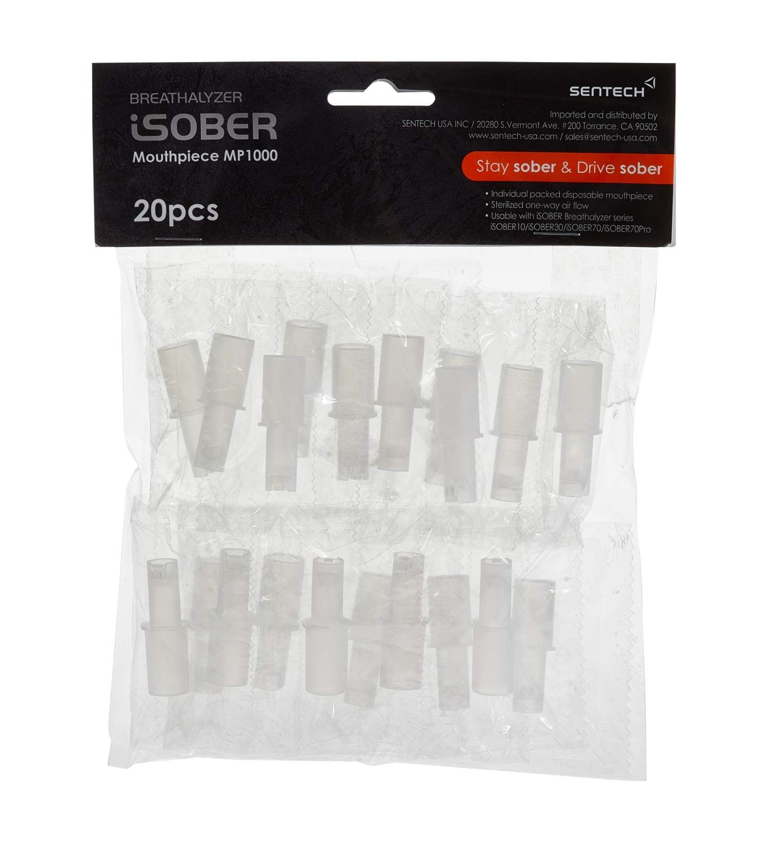HSA/FSA Eligible iSOBER Breathalyzer Mouthpiece MP1000 - 20pcs/Pack - Buy Online on GoSupps.com