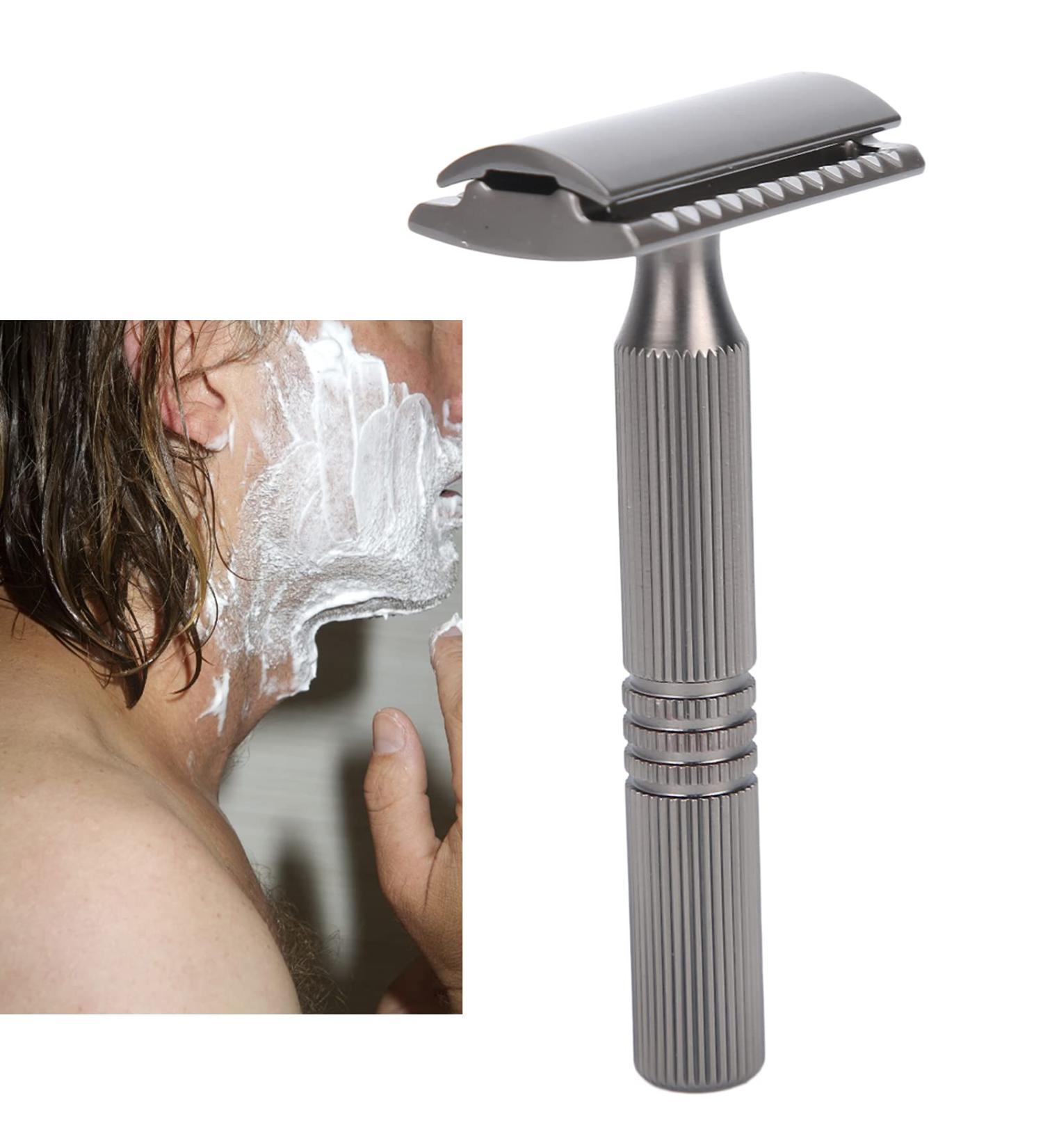 Premium Zinc Alloy Safety Razor with Protective Cover | Ideal for Home Use - Buy Internationally - Buy Online on GoSupps.com