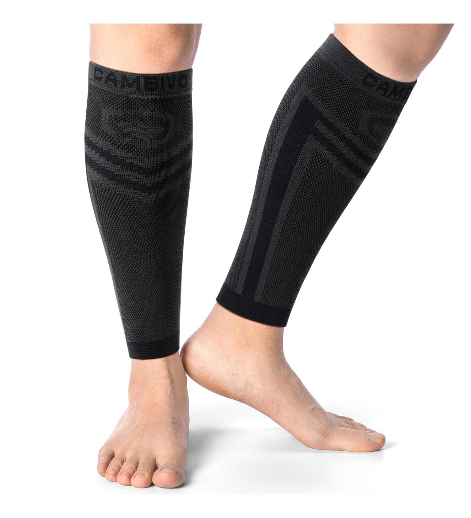 Buy Cambivo Compression Stockings for Men - Footless Calf Support for Shin Pain & Varicose Veins - Comfortable Sports Socks (XXL) - Buy Online on GoSupps.com