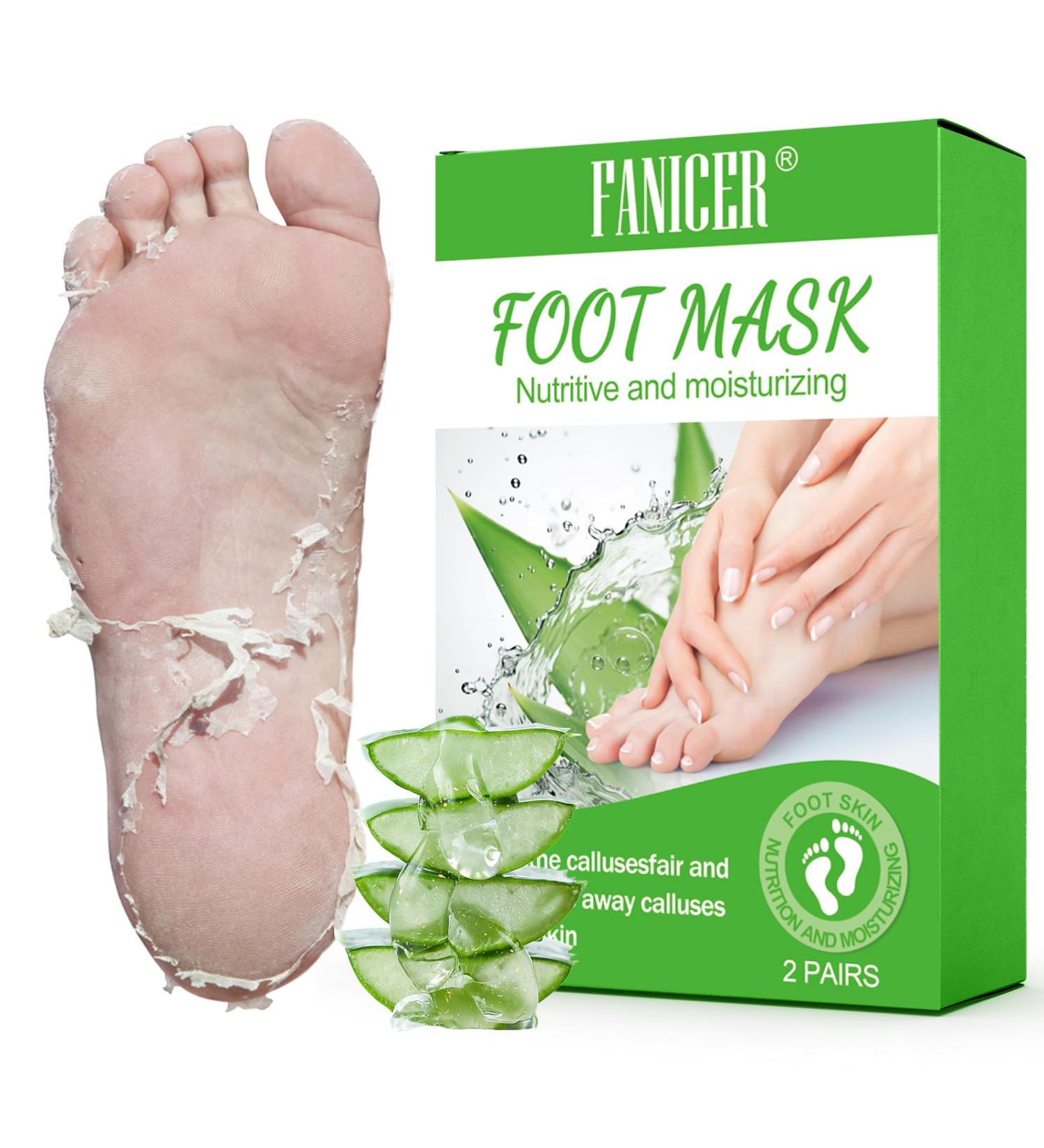 2 Pairs Foot Peeling Mask Exfoliating Foot Mask Exfoliating Peeling Foot Mask for Foot Care Very Dry and Damaged Feet Mask Foot and Callus Peeling Foot Care (Aloe Vera) - Buy Online on GoSupps.com