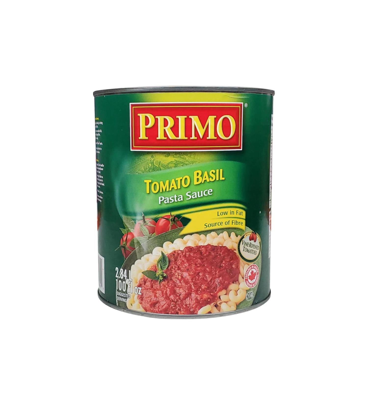 Primo - Pasta Sauce with Basil 2.84 lt (Pack of 6)