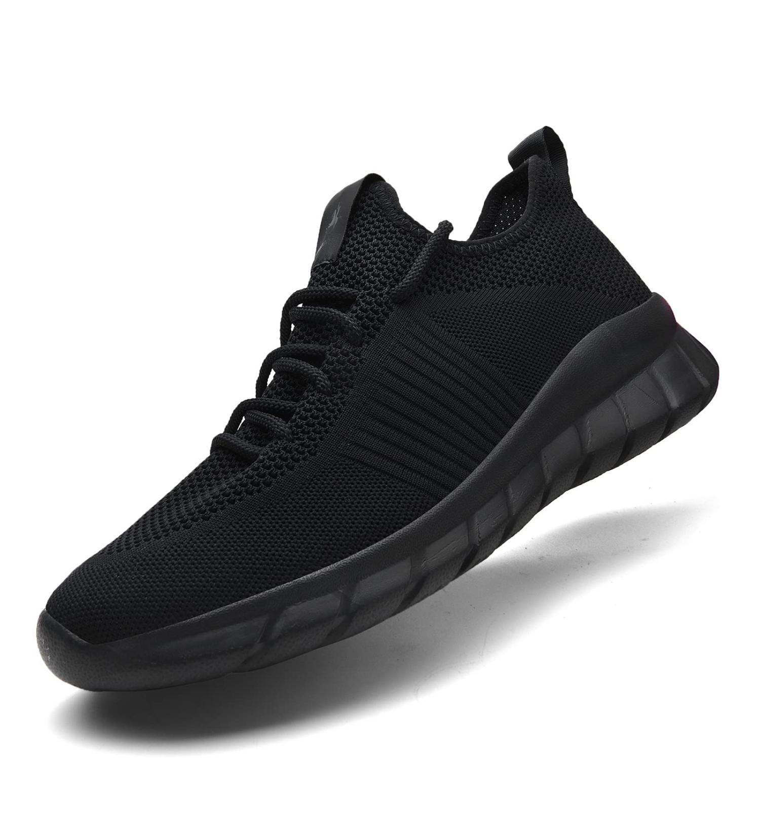 Kaopabolo Lightweight Breathable Sneakers for Men & Women | Outdoor Fitness & Running Shoes | Available in EU Sizes 37-46 - Black - Buy Online on GoSupps.com