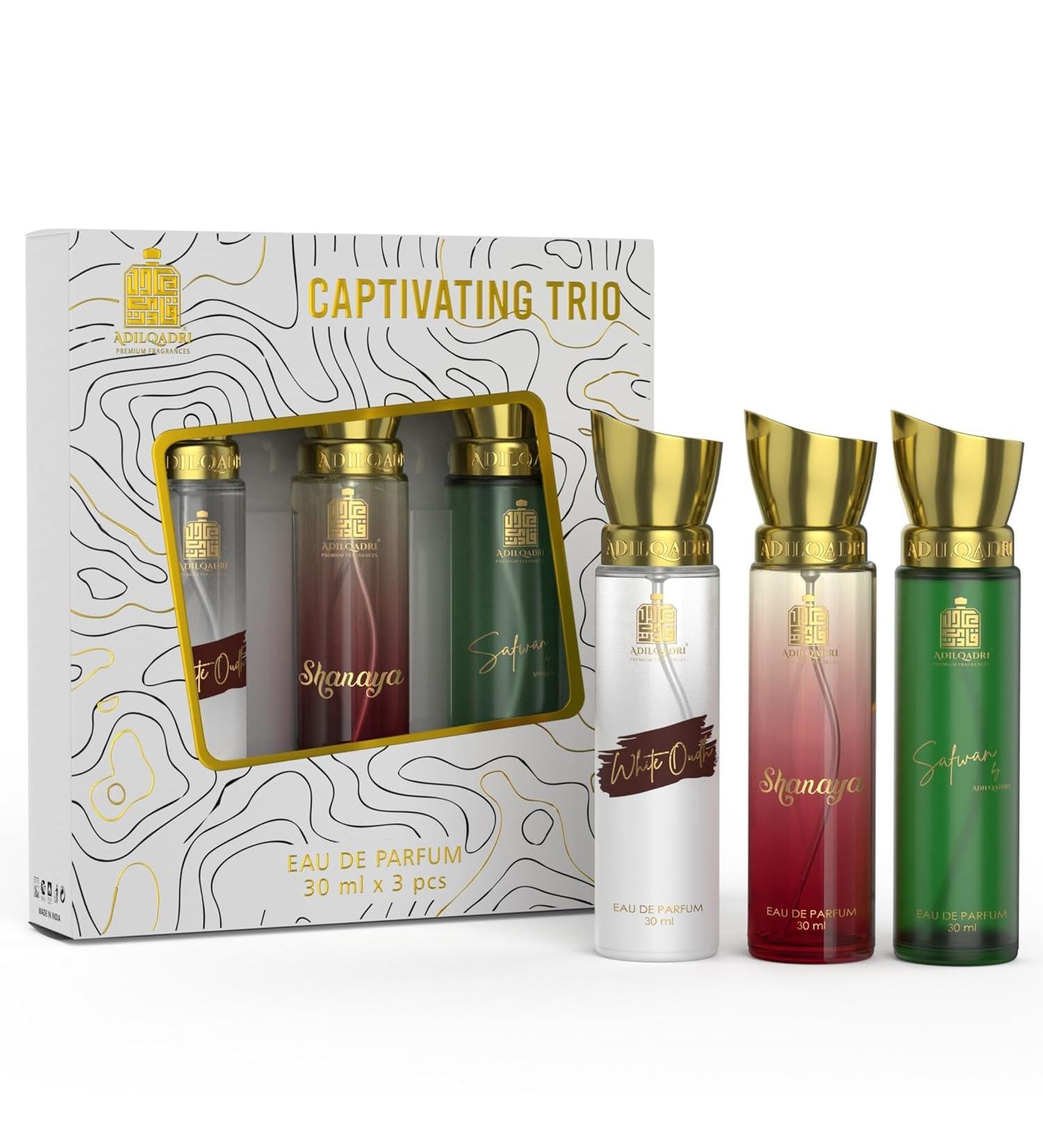 Adil-qadri Captivating Trio Luxury Perfume | Gift Set For Unisex (3 x 30 ML) | Fruity & Strong Notes | Long Lasting Scents Of Arabic - Buy Online on GoSupps.com
