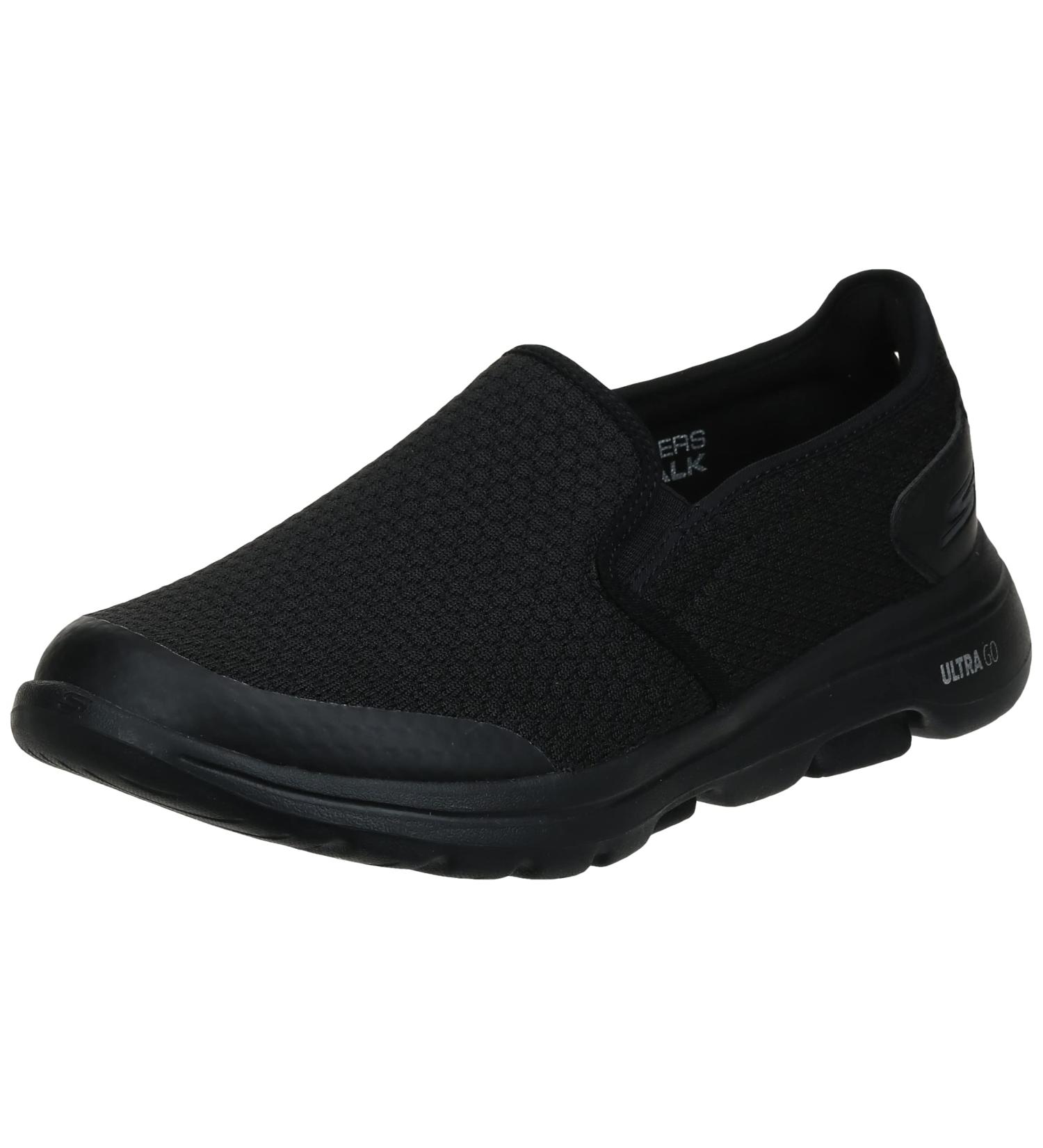 Skechers Men's Gowalk 5-Elastic Stretch Slip-on Loafer Sneaker 10.5 Black - Buy Online on GoSupps.com