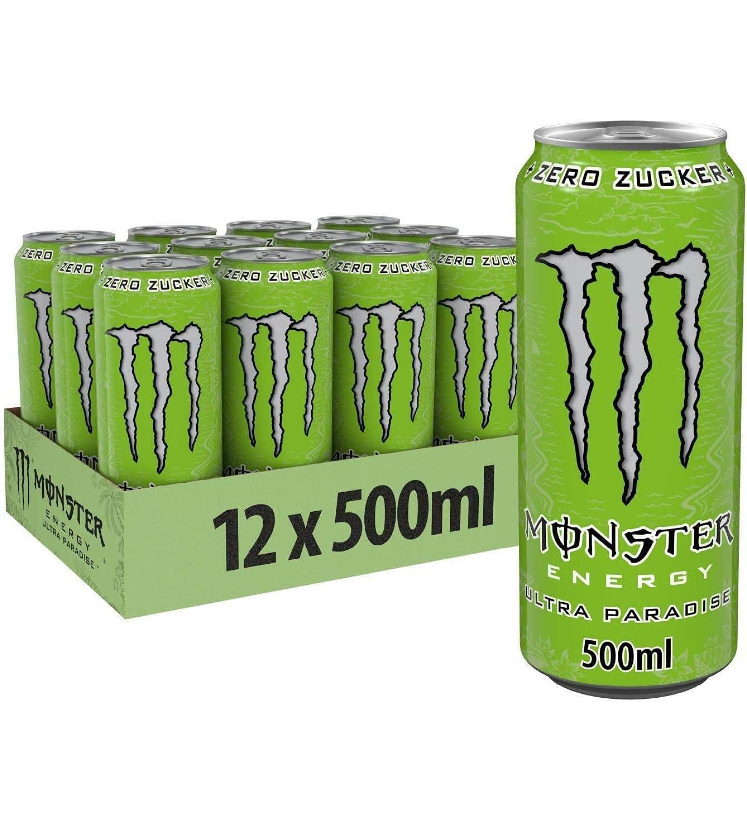 Monster MONSTER ENERGY DRINK PARADISE ZERO ZUCCHERI 500 ML -12 LATTIN