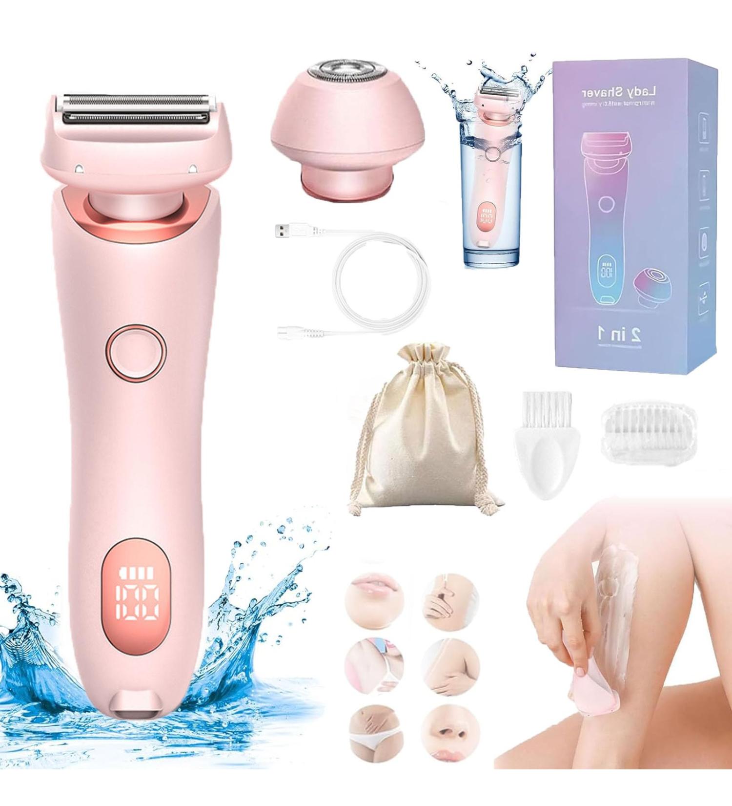 Dusk Official Electric Razor Duskofficial Razor Dusk Official Shaver Glide Pro 3.0 Razor 2 In 1 Waterproof Electric Razor For Women Wet&Dry (Pink) - Buy Online on GoSupps.com