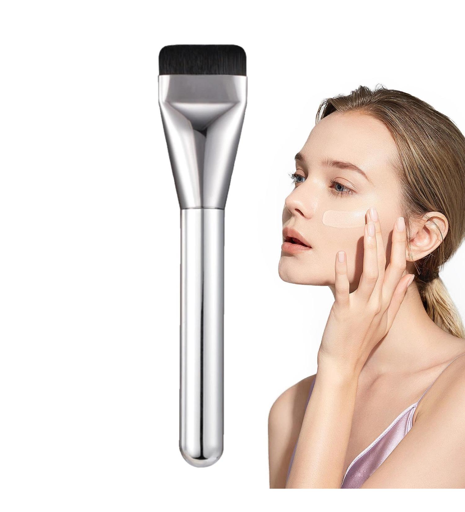 Flat Foundation Makeup Brush - 3 Liquid Foundation Brush Foundation Makeup Brush for Liquid & Cream Foundation Face Contour Concealers Brush 3pcs - Buy Online on GoSupps.com