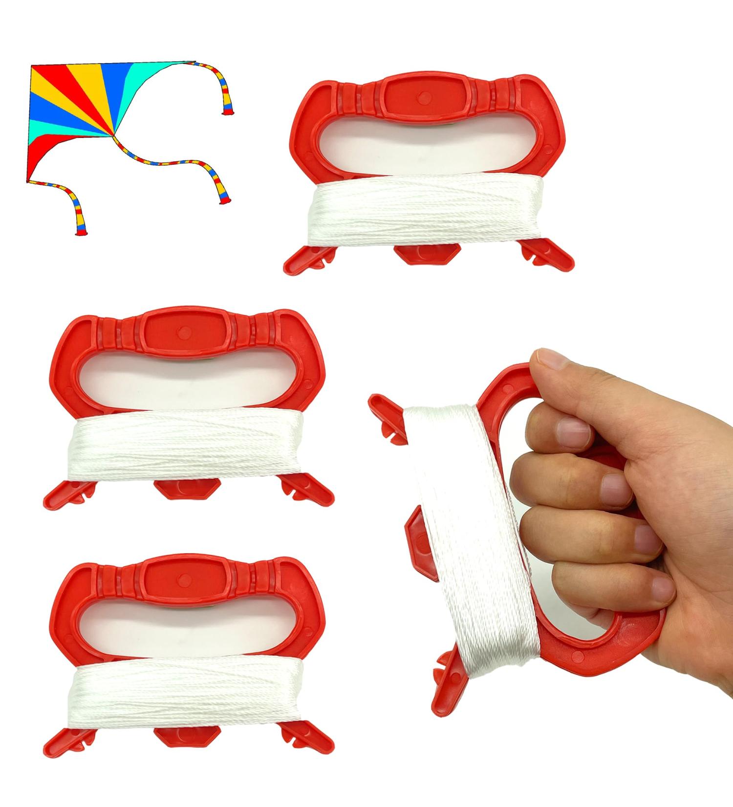 Buy 4-Piece Durable Dragon Cord Coil Kit - Red Leash Kite Roller for Outdoor Family & DIY Activities | Premium Dragon Accessories - Buy Online on GoSupps.com