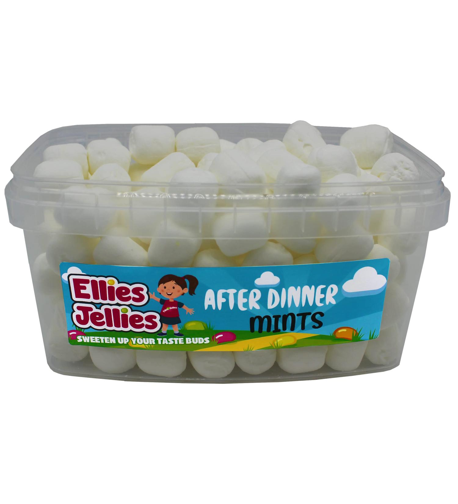 Ellies Jellies After Dinner Mints 590g Rectangle Tub