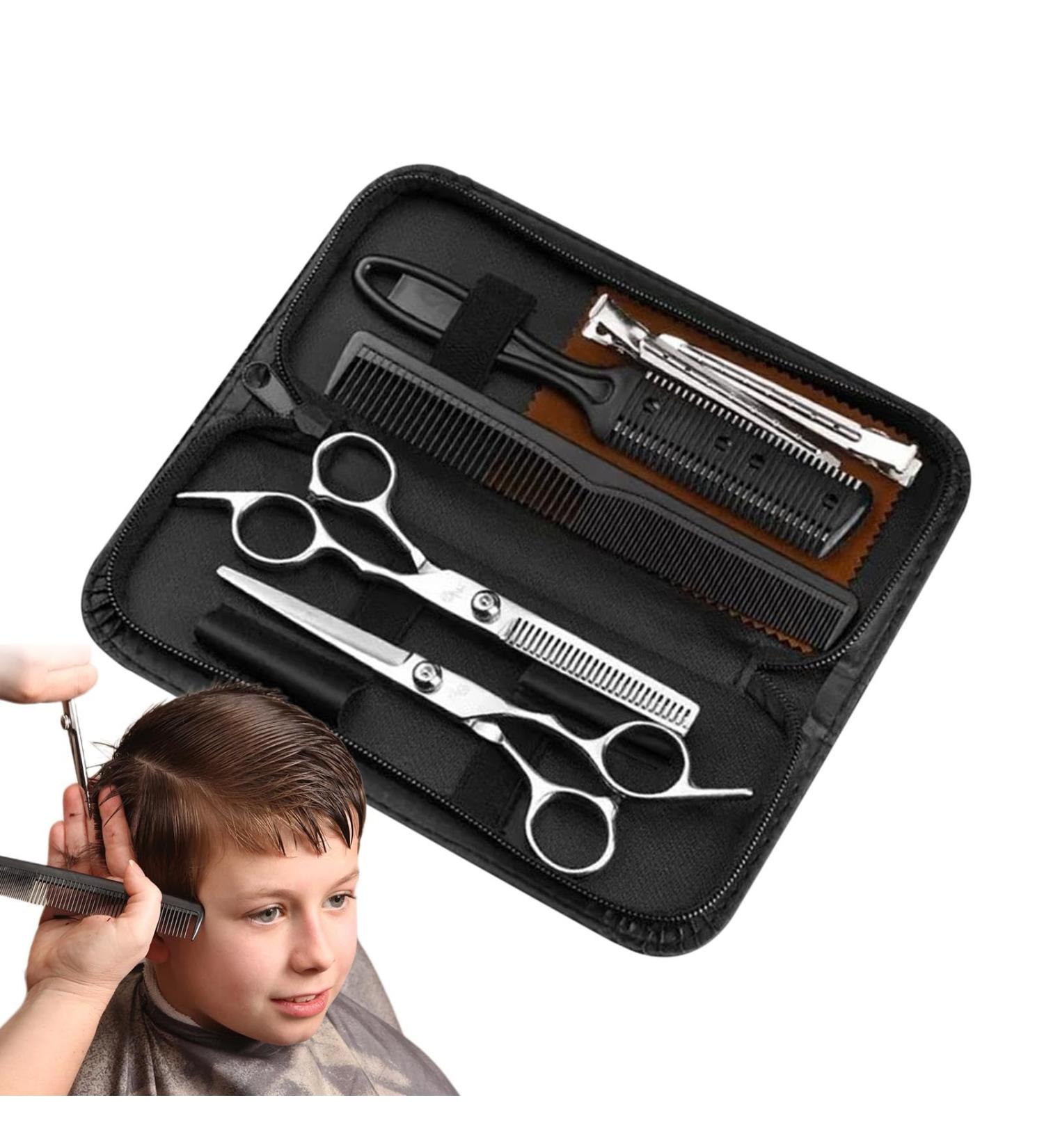 Shakven Scissor And Thinning Shear Set Hair Cutting Kits | Multifunctional Salon Haircutting Tools Includes Storage Bag For Pro Hairdressing For Barber/Salon/Home - Buy Online on GoSupps.com