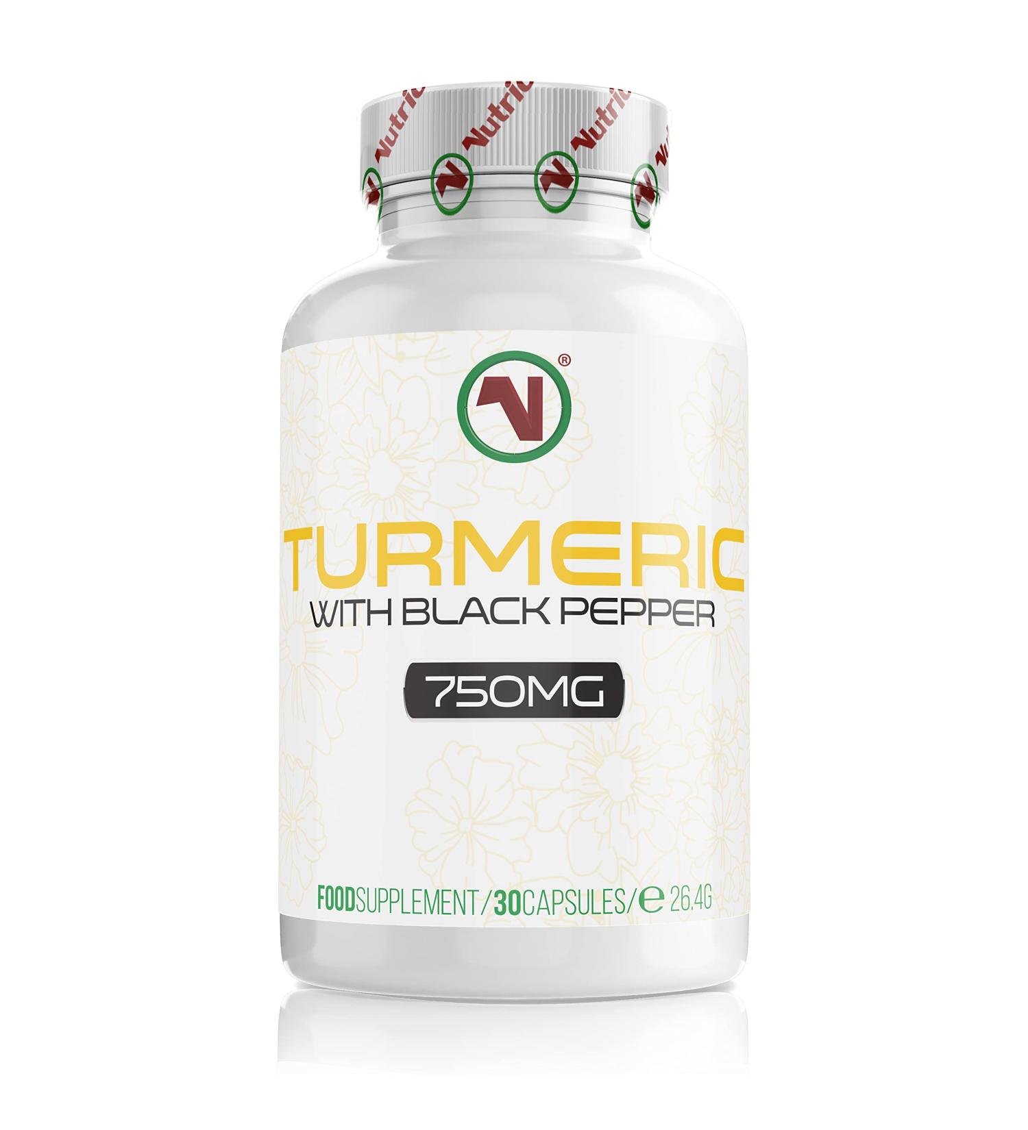 Nutriodol Turmeric Curcumin 750mg with Black Pepper Extract - Stock Clearance | 30 HPMC Capsules - Buy Online on GoSupps.com
