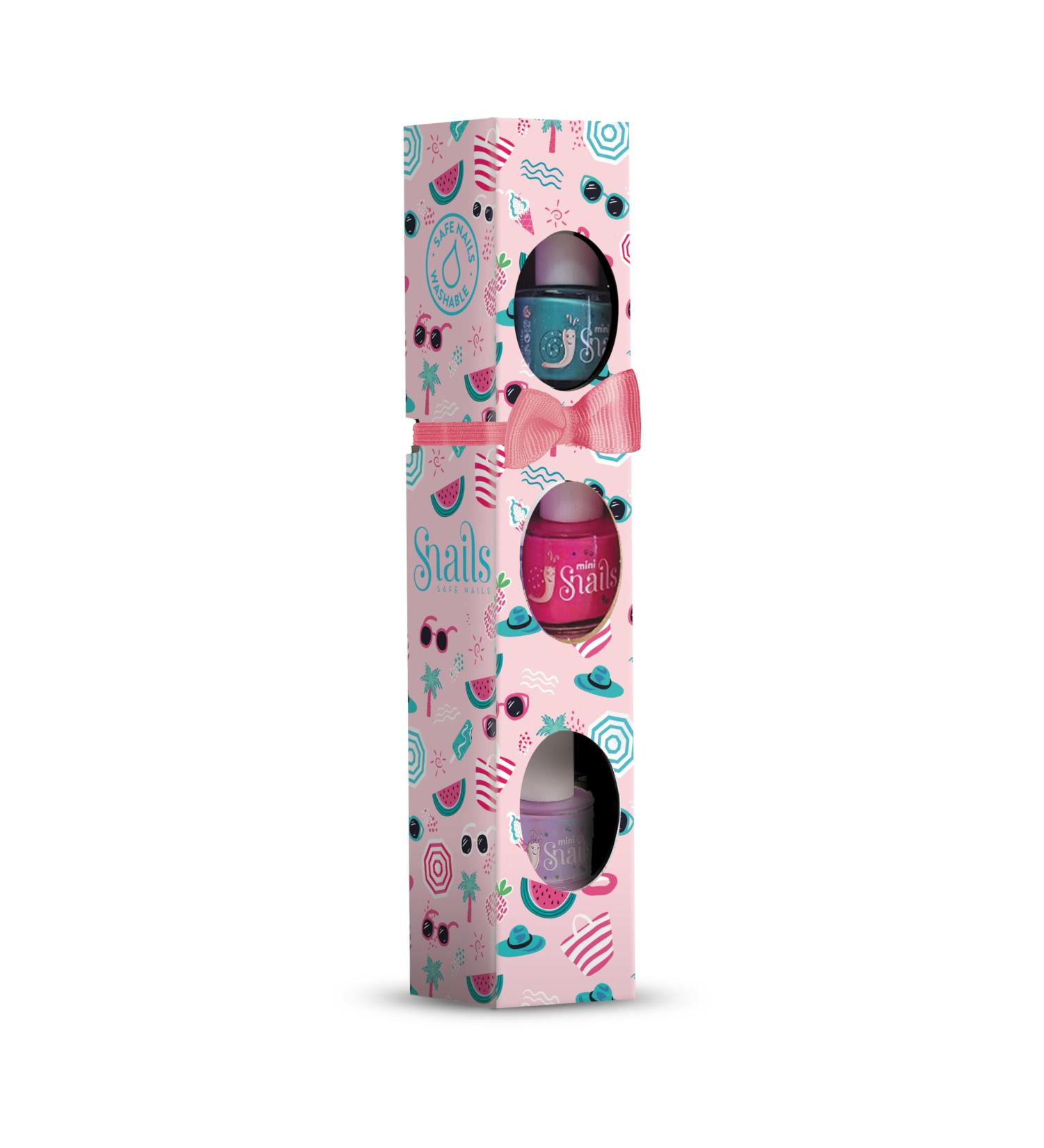 Snails 516394 children's nail polish gift set Mini Very Berry 3x7ml water-based washable harmless vegan