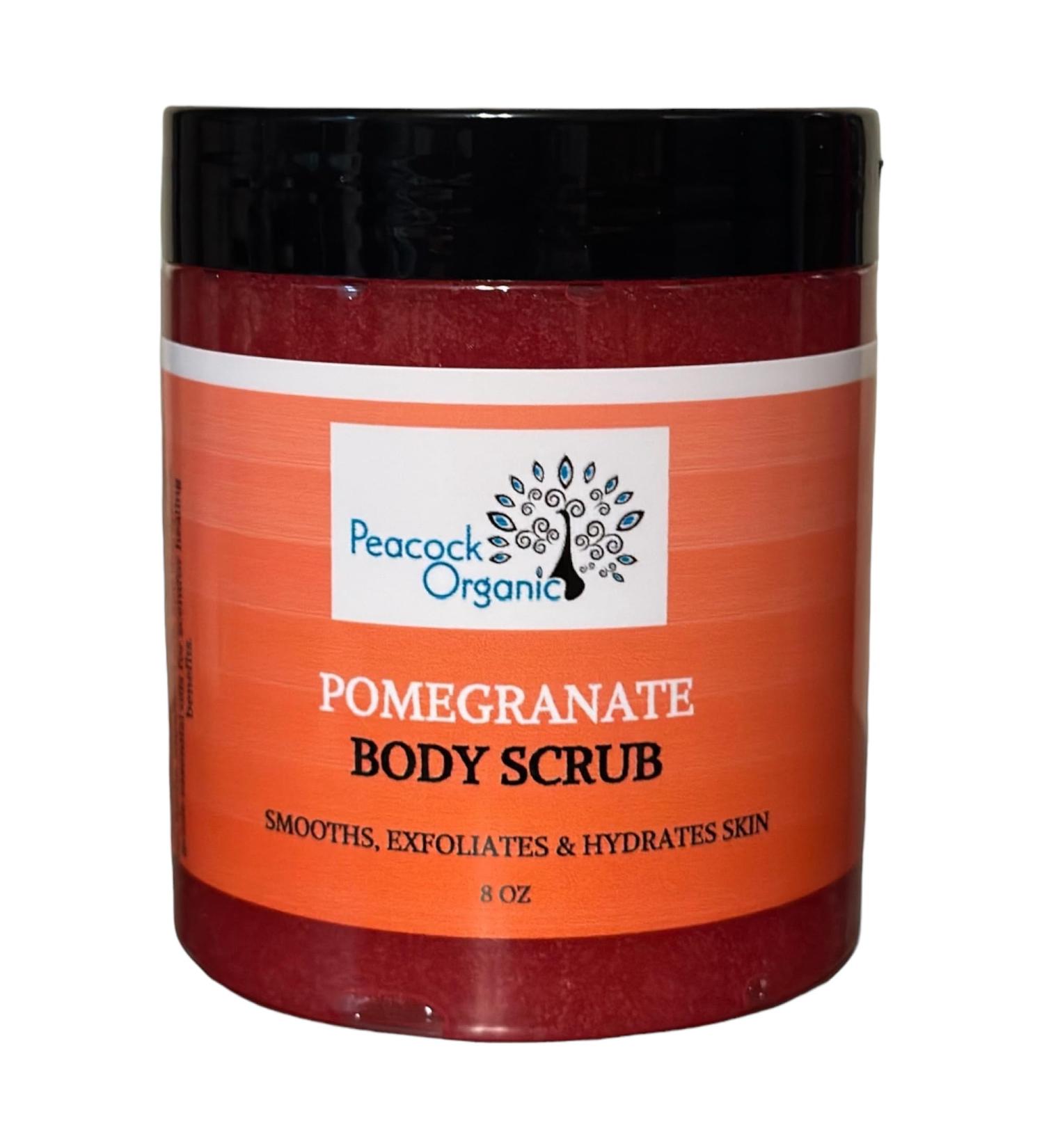 Exfoliating Body Scrub - Pore Cleansing Refreshing Shower Essential - Exfoliating & Nourishing For Radiant Skin (Pomegranate)
