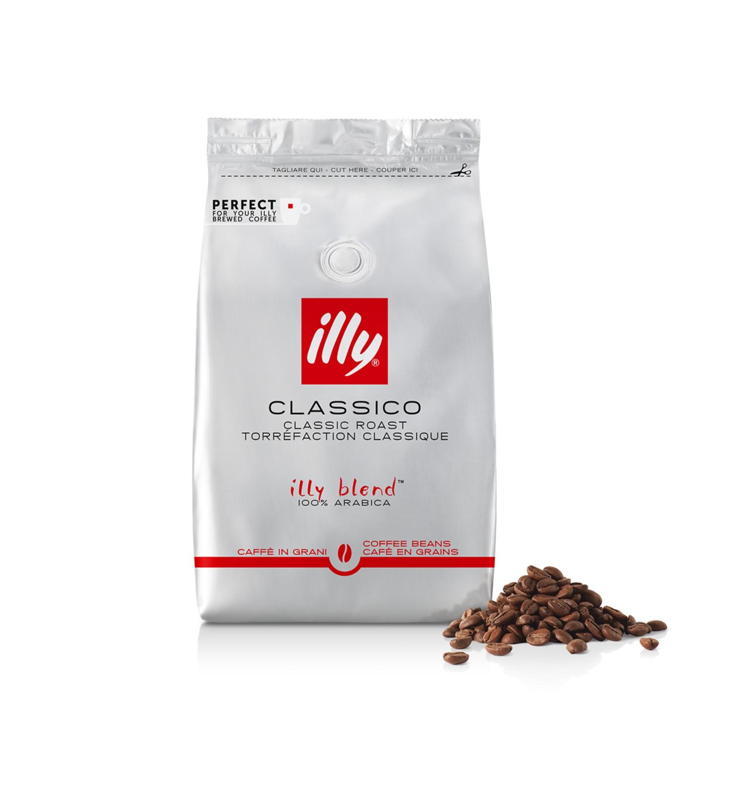 Illy CLASSICO Roasted Grind Coffee Beans 500g Pack - Buy Online on GoSupps.com