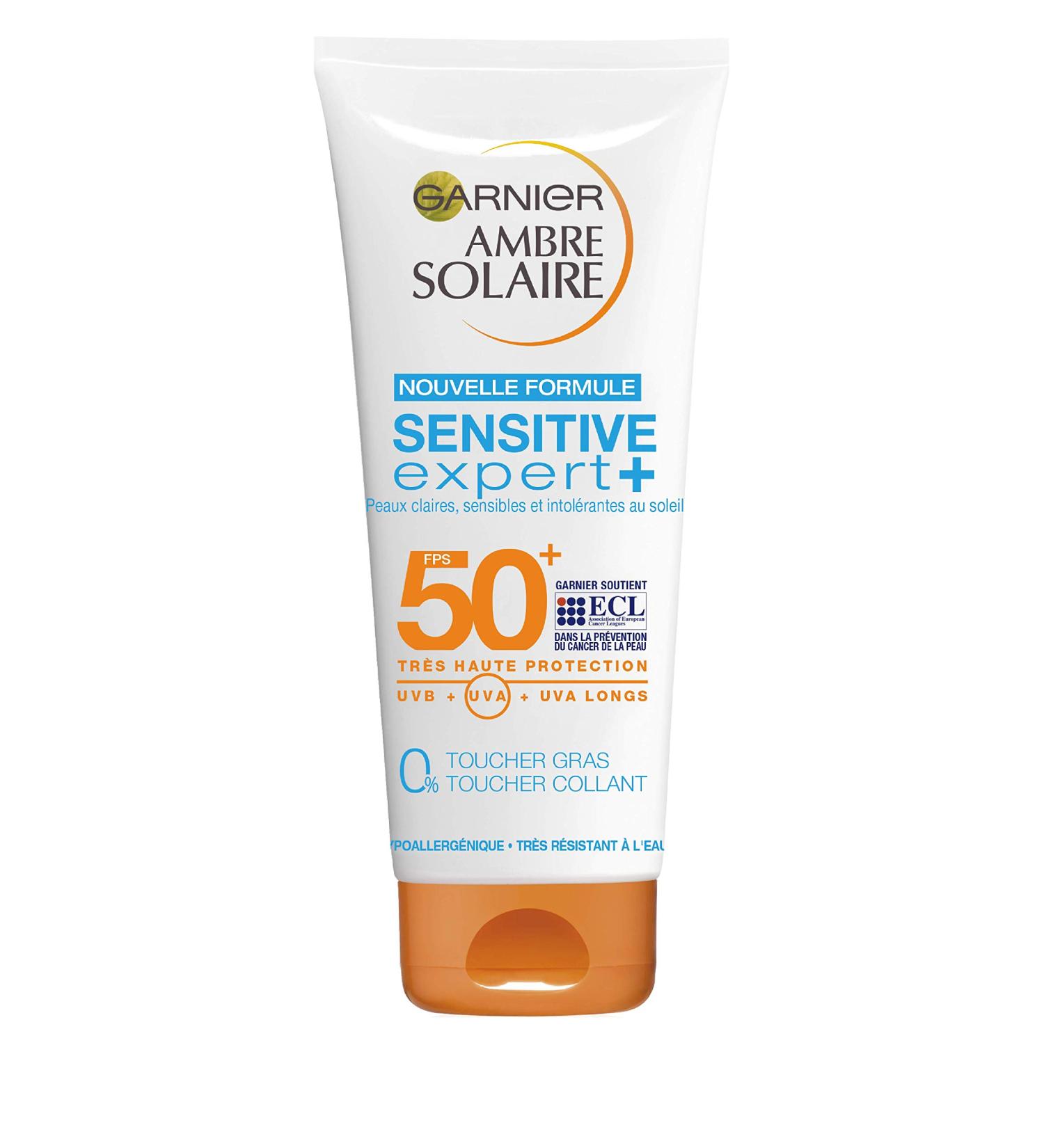 Garnier Ambre Solaire Sensitive Expert + Protective Milk Body Lotion SPF 50+ 200 ml - Buy Online on GoSupps.com