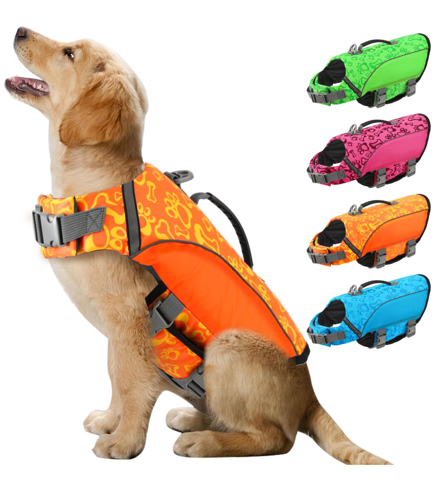 Alagirls Medium Dog Vest - Adjustable High Buoyancy Life Preserver with Rescue Handle | Aladlj004 - Fits 42-54cm Chest | Durable Orange Design - Buy Online on GoSupps.com