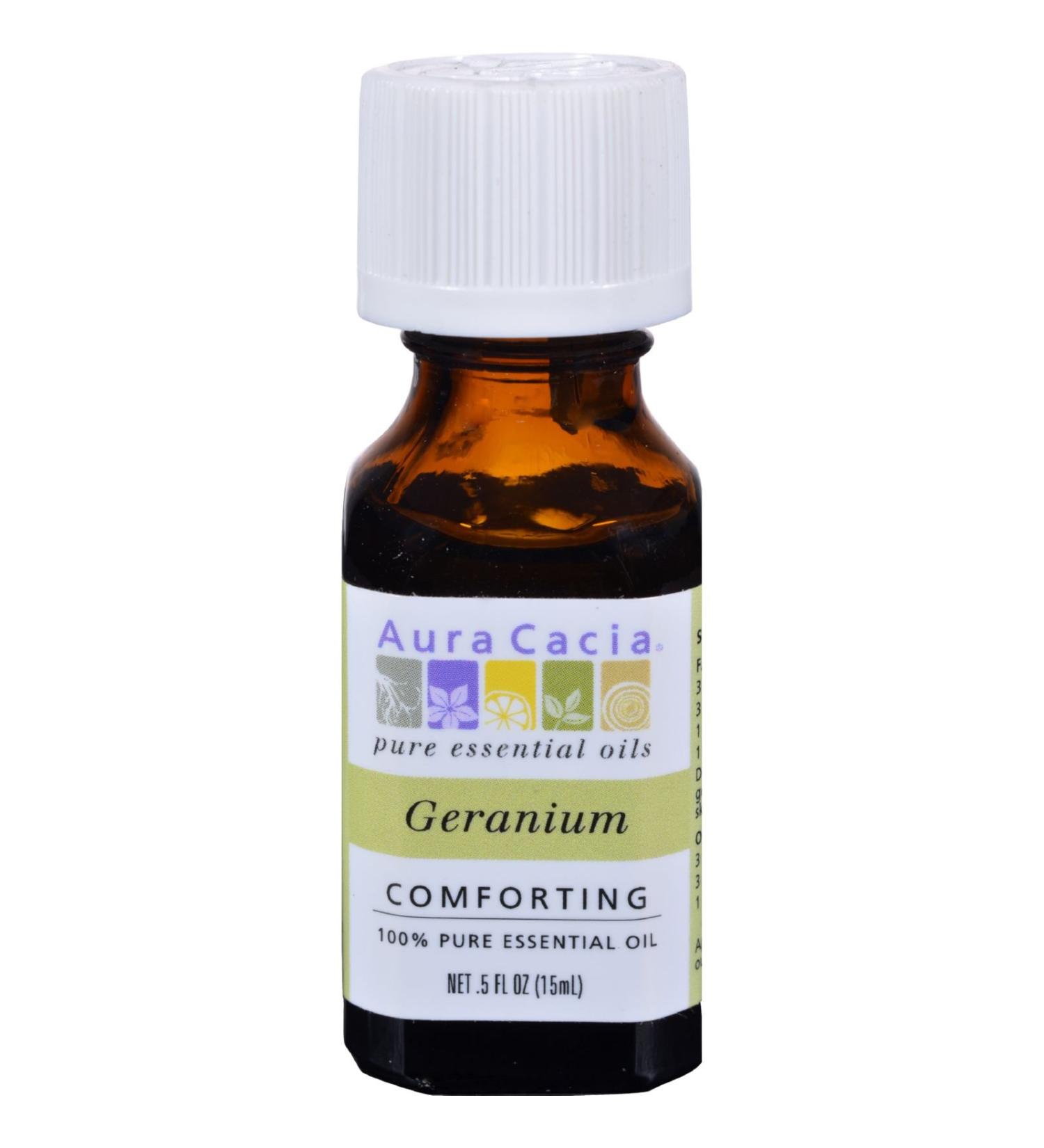 Aura Cacia Essential Oil Geranium 0.5 Fz