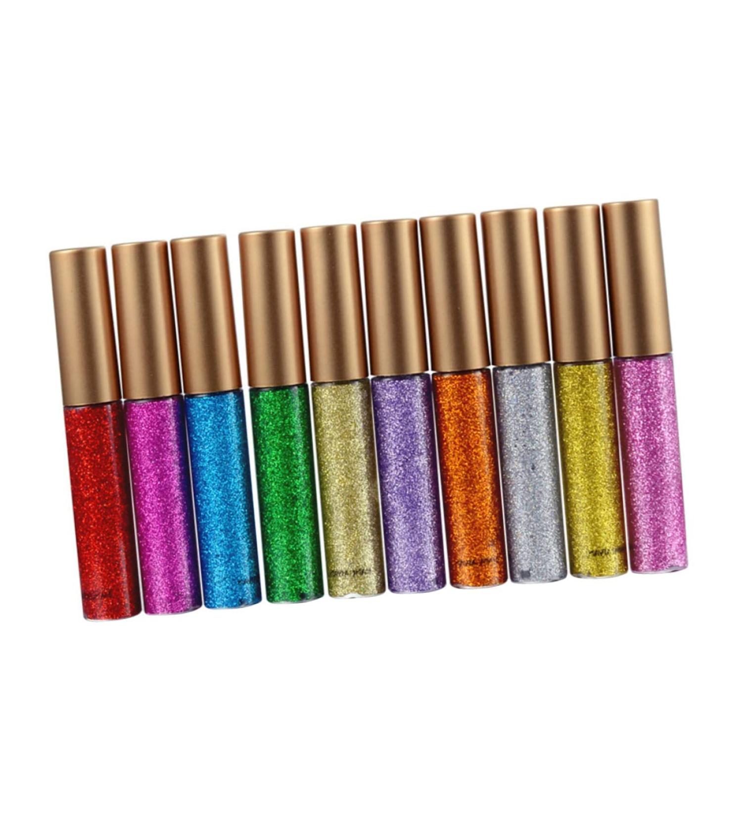 OHPHCALL 10pcs Sequins for Shining Liquid Eyeliner Women Glitter Lady - Buy Online on GoSupps.com