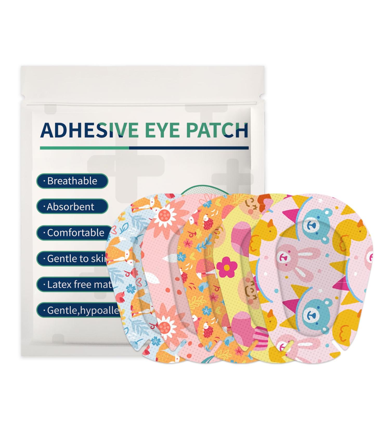 30pcs Cute Adhesive Eye Patches for Kids - Light Blocking & Breathable Bandages for Toddlers - Buy Online on GoSupps.com