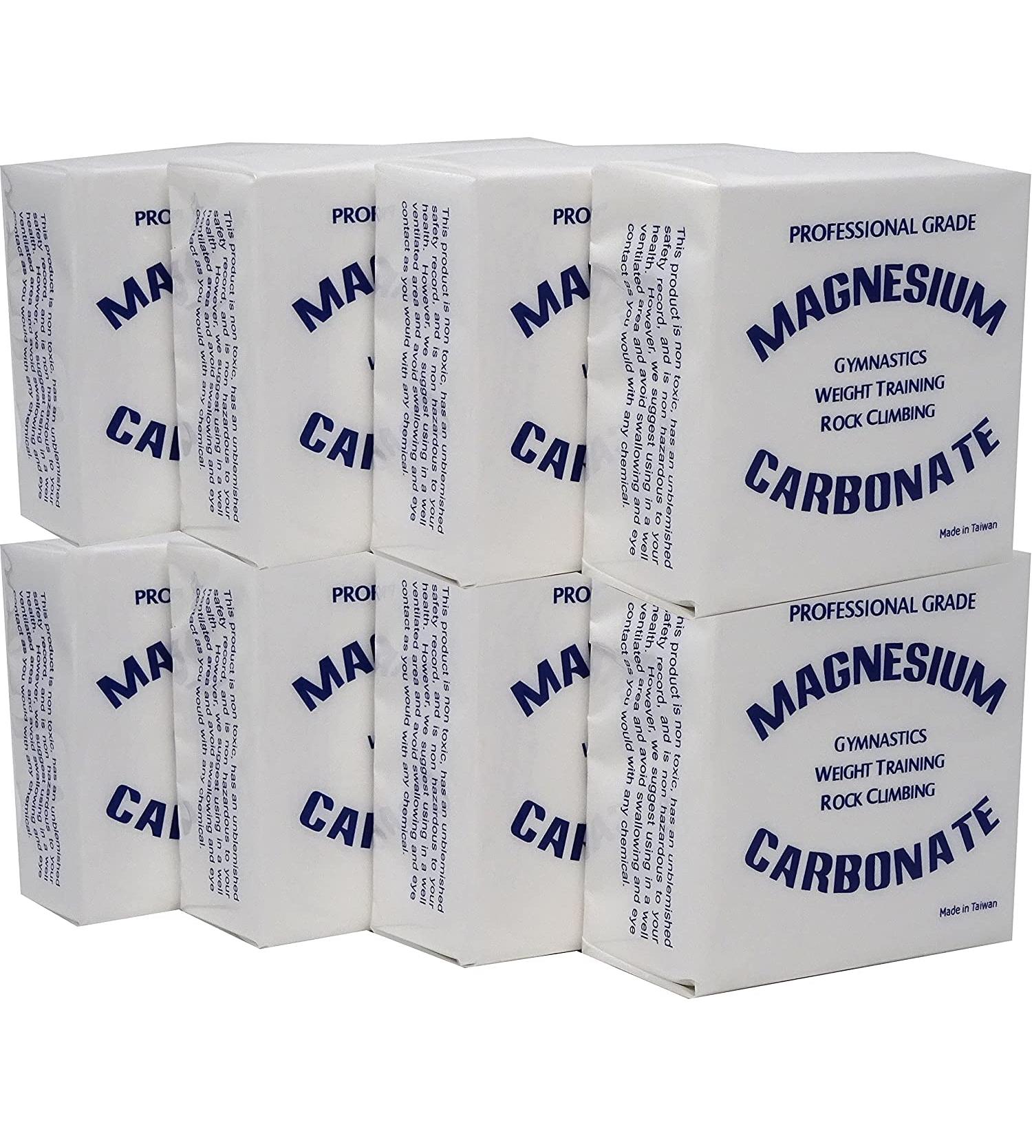 Z Athletic Block Chalk 8-Pack - 2oz Blocks for Gymnastics, Weightlifting, Rock Climbing, Crossfit - Buy Online on GoSupps.com