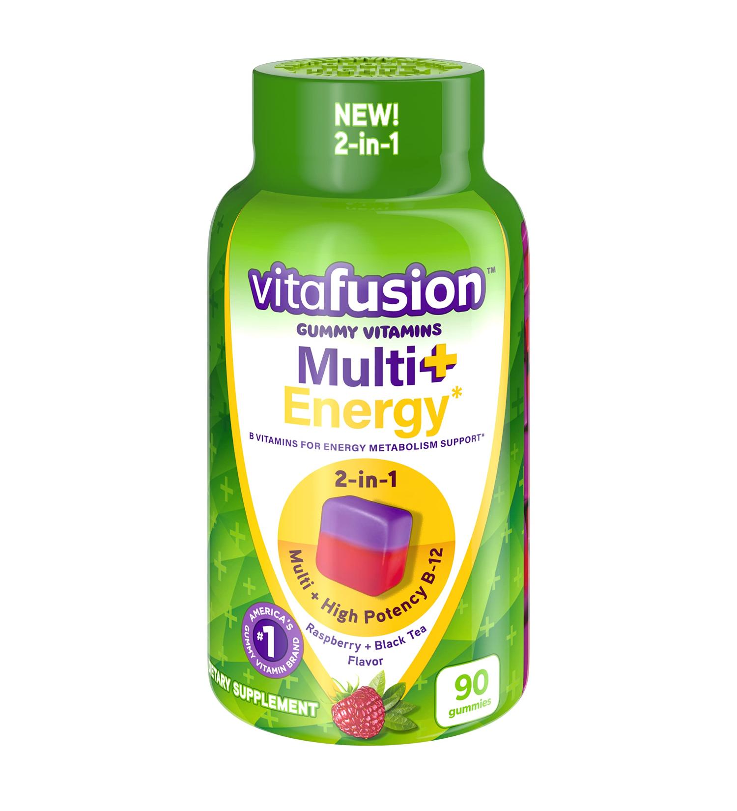 Vitafusion Multi + Energy 90 ct - Boost Your Energy with Multivitamin Gummies - Buy Online on GoSupps.com