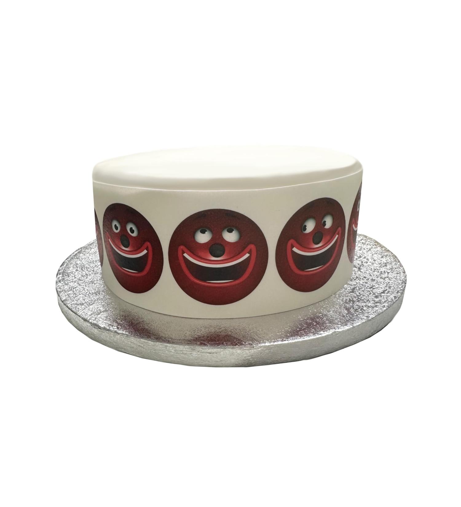 Orange Trading Dartmouth LTD A4 Edible Decor Icing Sheet Red Nose Silly Faces Border Edible Cake Topper Decoration