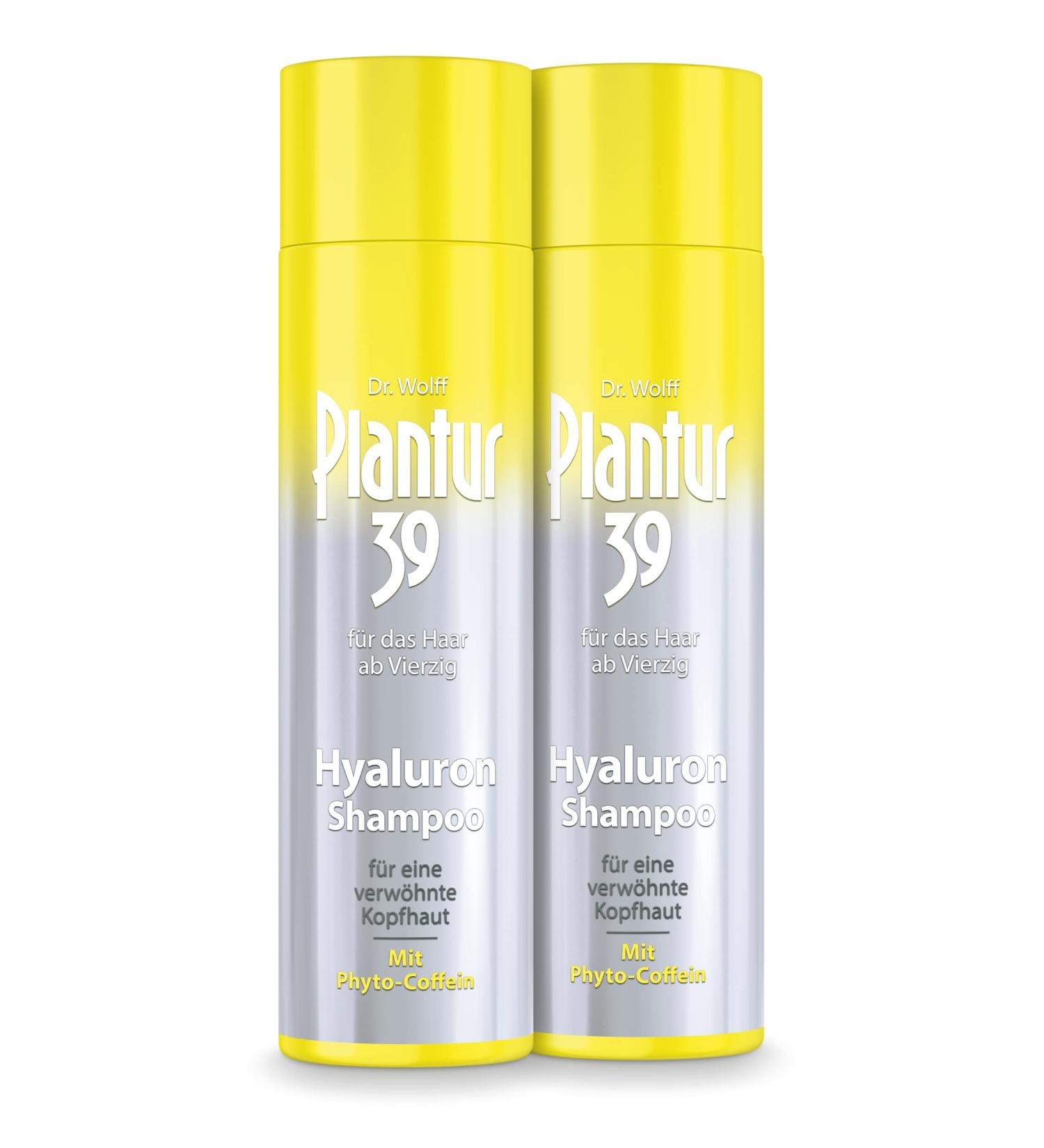 Plantur 39 Plantur 39 Hyaluronic Shampoo 2 x 250ml - Treats Dry Scalp with Hydration | Against Menopausal Hair Loss