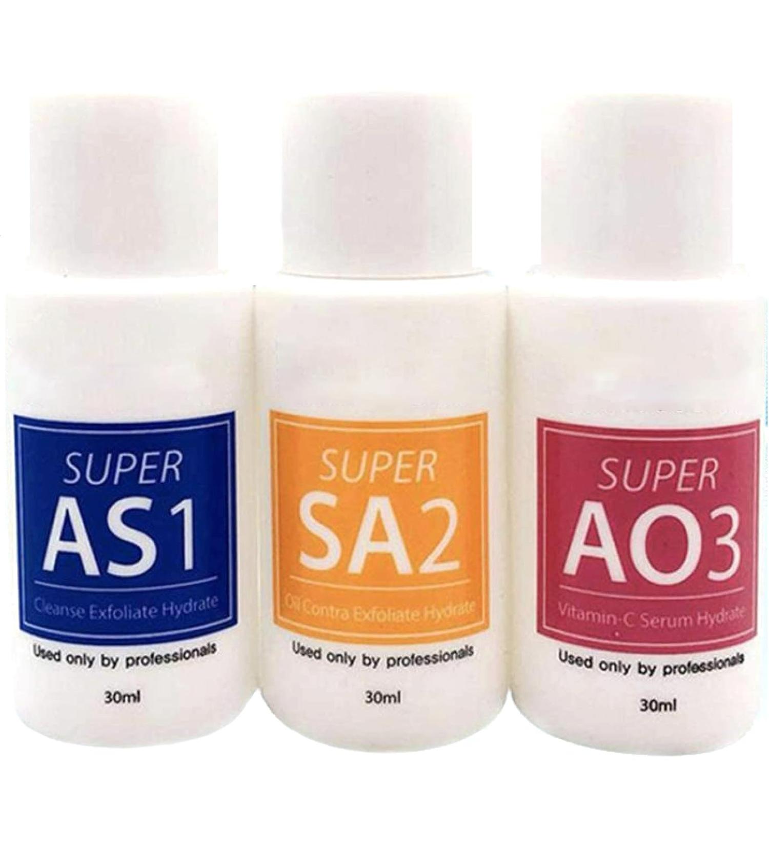 Aqua Peeling Solution 3 Types de Solution Petites Bulles Nettoyage en Profondeur Liquide Hydratant S rum Soins de la Peau du Visage Dermabrasion S rum Facial Liquide de Nettoyage - Buy Online on GoSupps.com