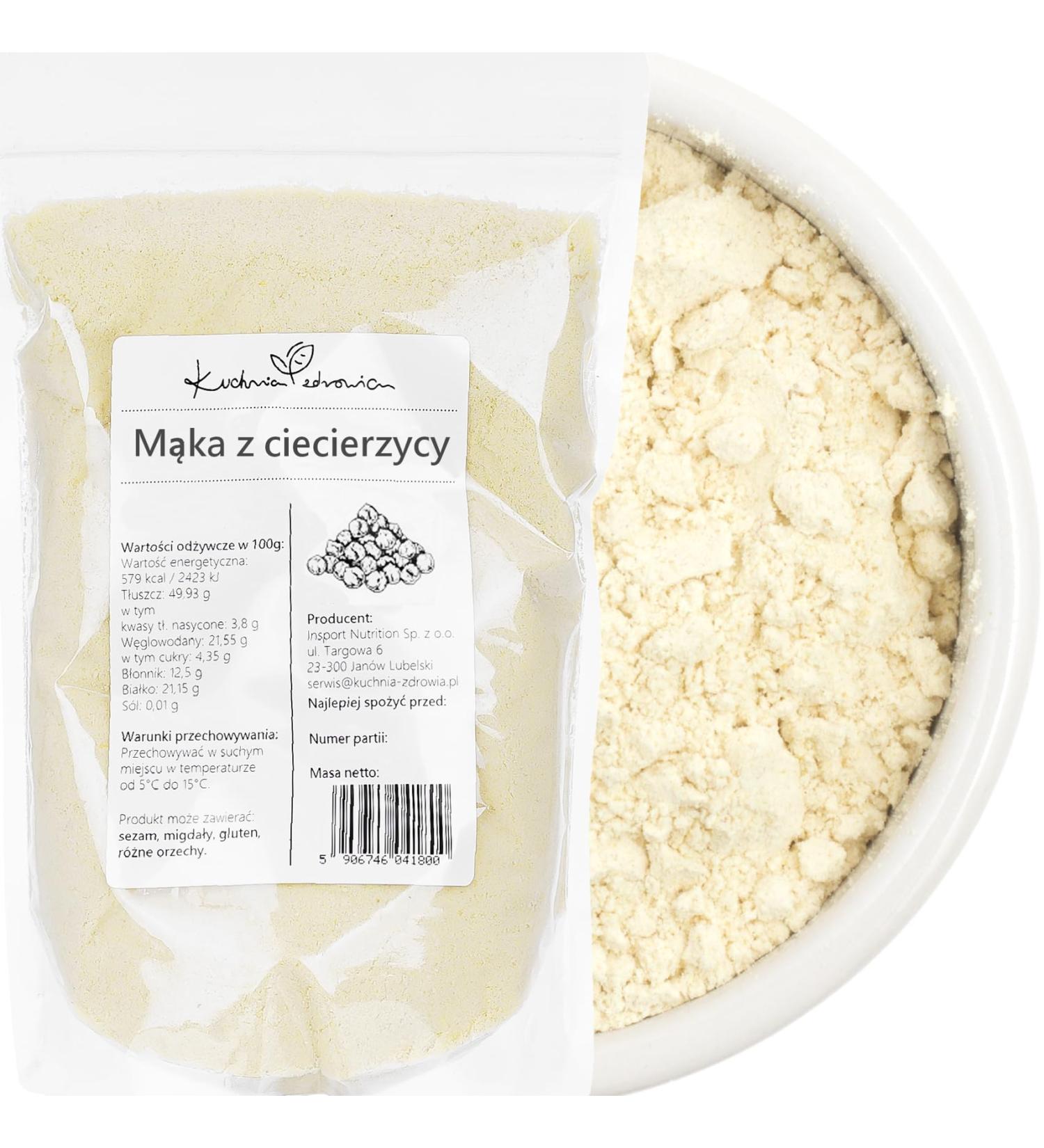 Kuchnia Zdrowia Chickpea Flour - High Quality Vegetarian 1kg Doypack | Leak-proof Packaging for Freshness - Buy Online - Buy Online on GoSupps.com