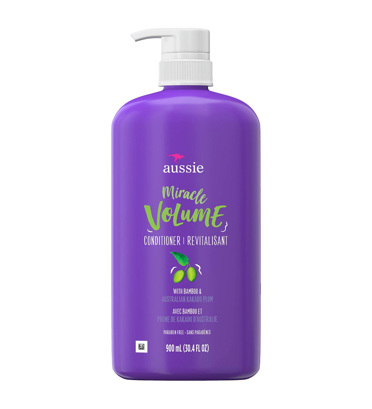 Aussie Miracle Volume Conditioner for Fine Hair - Plum & Bamboo - 30.4 fl oz (Pack of 4) - Buy Online on GoSupps.com