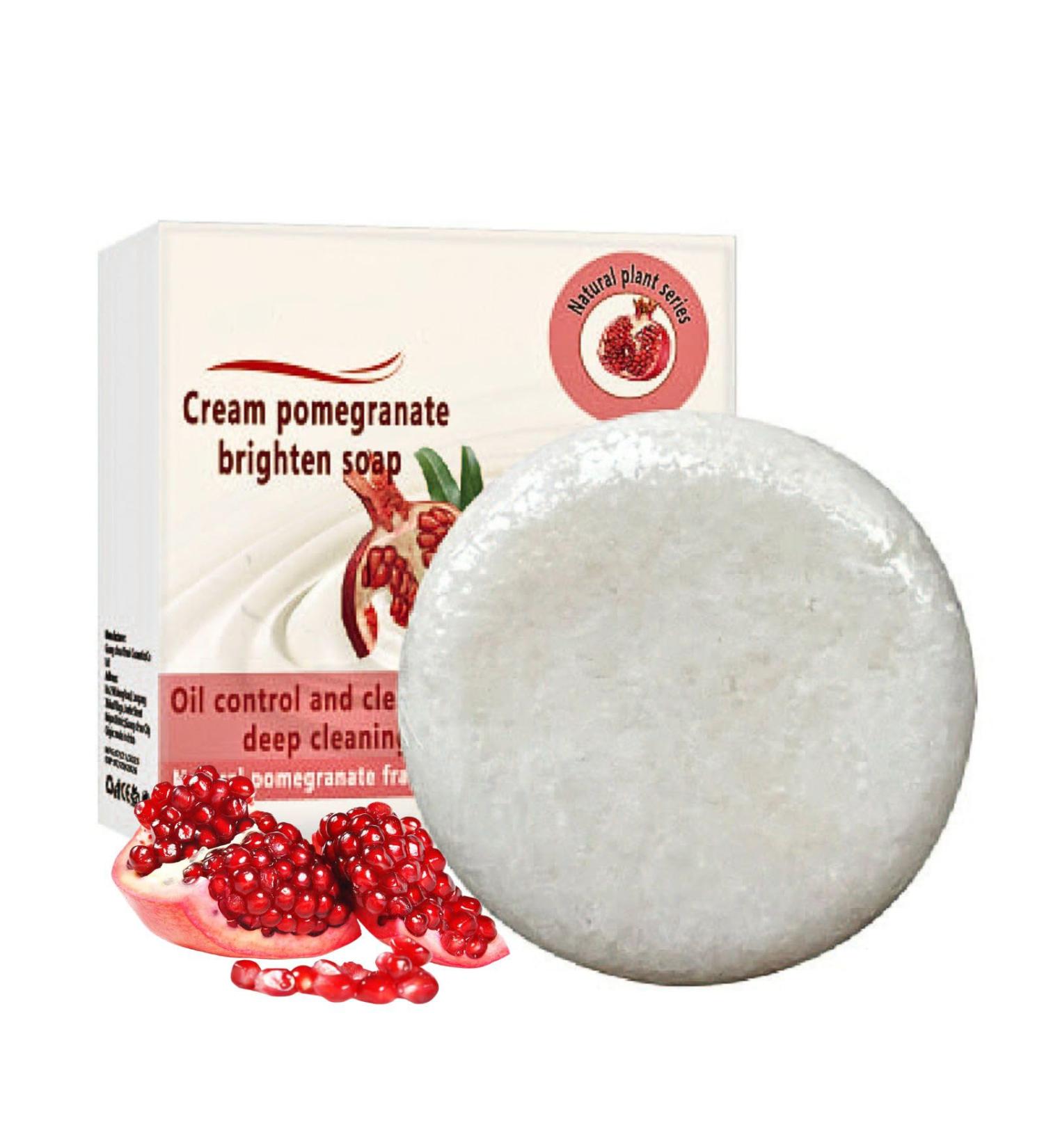 Pomegranate Soap Bar Natural Soap Handmade Soap Face Soap Bar Moisturising Body Soap Bar Refreshing Cleansing Soap Bars Cleaning Bars of Soap for Hand Wash & Body Glowing Bathing Bar - Buy Online on GoSupps.com