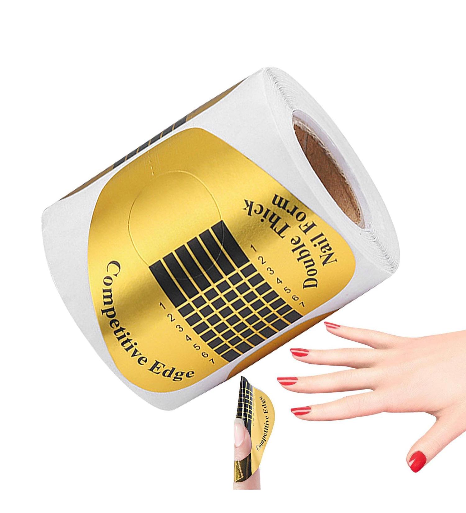 Nail Extension Forms Horseshoe Shaped Nail Builder Forms with Numbers Marked - Nail Tape for Professional Use Nail Shaper for Nail Art DIY Nail Extension Tips Lambo Horseshoe Paper Holders 100 Pieces - Buy Online on GoSupps.com