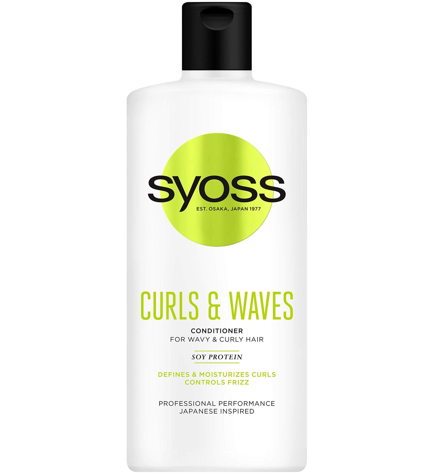 Syoss Curls & Waves Conditioner 440 ml - Luxurious Hydration for Defined Curls | International Shipping Available - Buy Online on GoSupps.com
