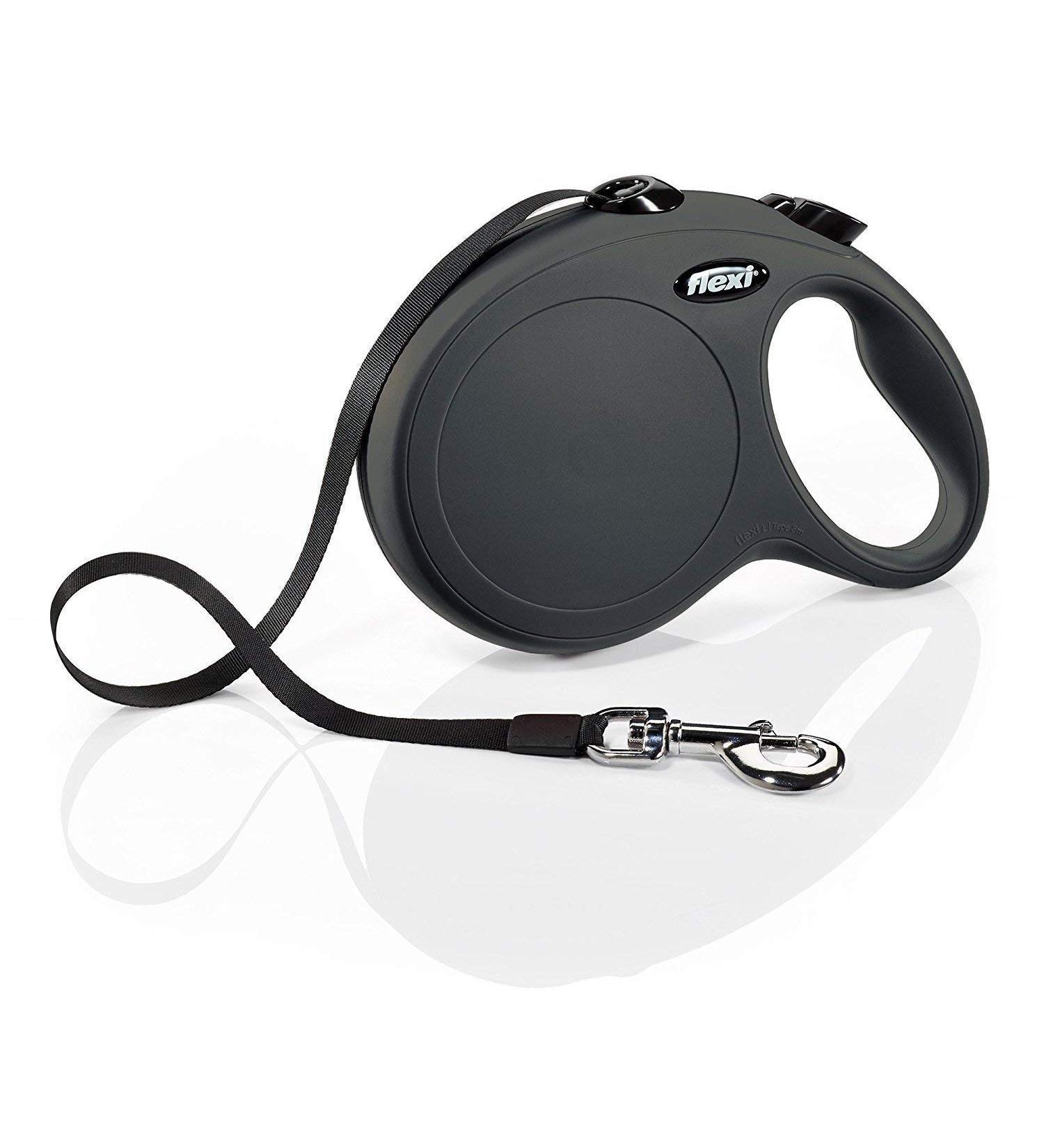 Flexi Retractable Dog Leash 16 ft - Medium/Large Black | Premium Pet Leash for Dogs - Buy Online on GoSupps.com