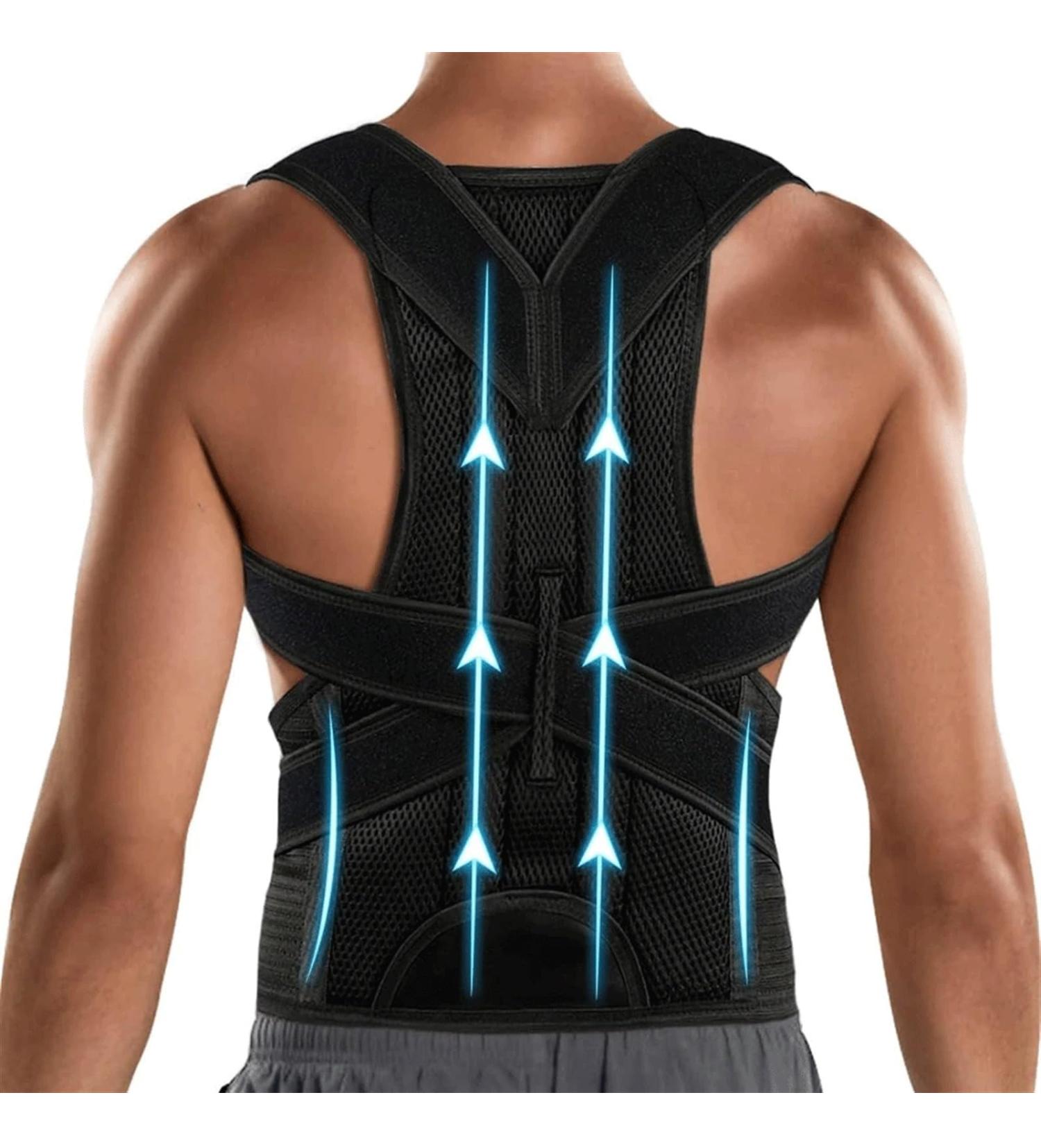 CSCDD Back Brace Posture Corrector Back Straightener Scoliosis and Hunchback Correction Adjustable Posture Trainer(Medium) B Medium - Buy Online on GoSupps.com