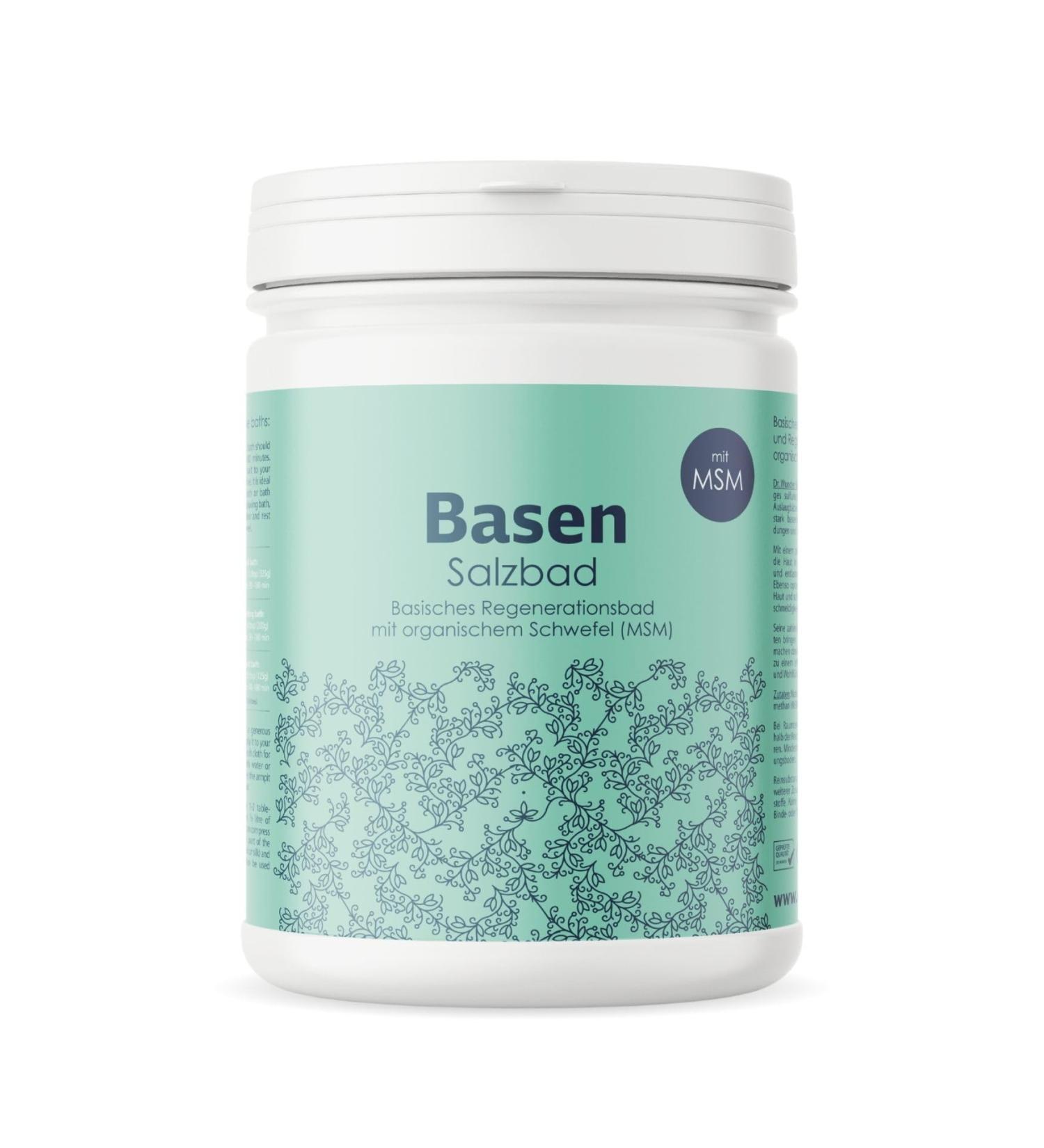Bain de sel alcalin Dr. Wunder 975g : Bain alcalin doux et velout avec du soufre organique (MSM) | r g n rant et pour une peau souple | soutient votre cure alcaline et de purification - Buy Online on GoSupps.com