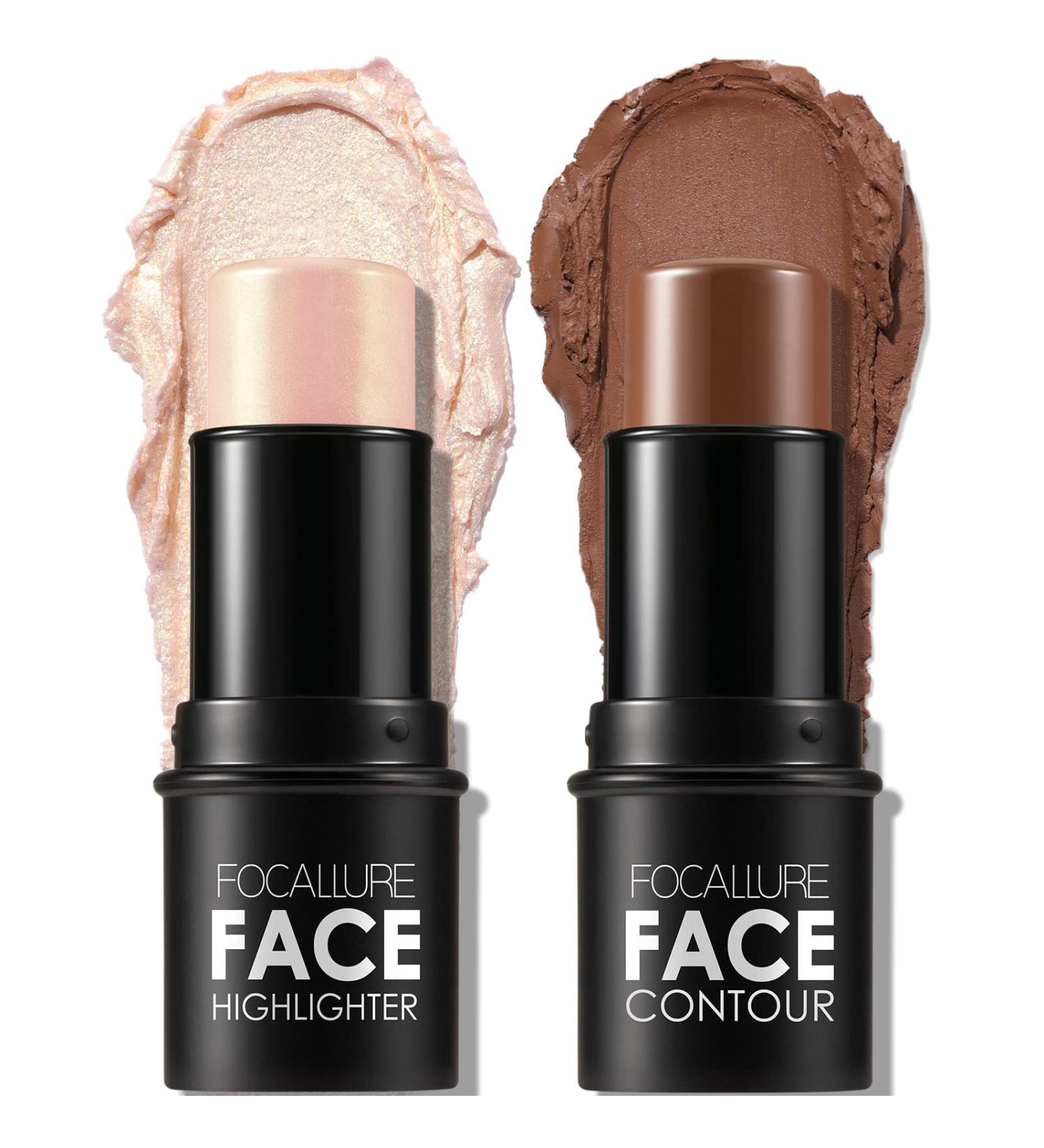 ANGLICOLOR 2 Pcs Contour Stick Bronzer Stick Highlight Stick Highlighting Stick Long Lasting Makeup Face Brightens & Shades Wand Lightweight Highlight Bronzer Makeup for Face Cheek (Neutral #02#04) 0204 - Buy Online on GoSupps.com
