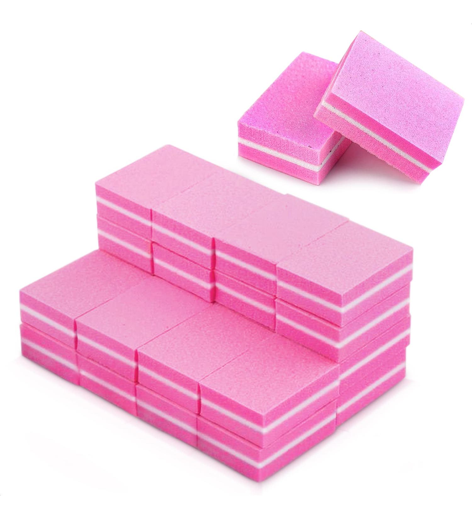 100Pcs Professional Nail Buffer Block Set - 180 Grit Buffing Blocks for Natural and Acrylic Nails - Nail Art Tools and Sandpaper File - Buy Online on GoSupps.com
