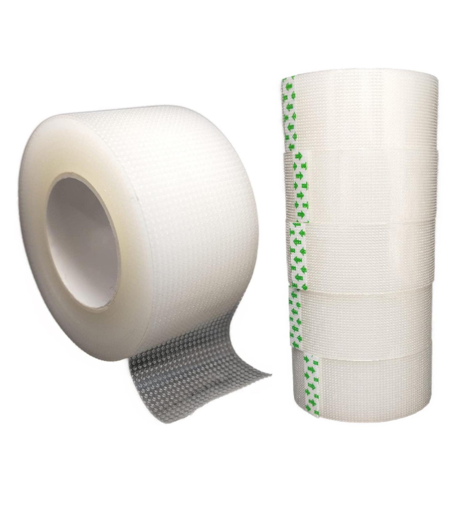 Clear Surgical Tape Pack - 1 inch x 10 Yds, Latex-Free - 6 Rolls for Wound Dressing Care - Buy Online on GoSupps.com