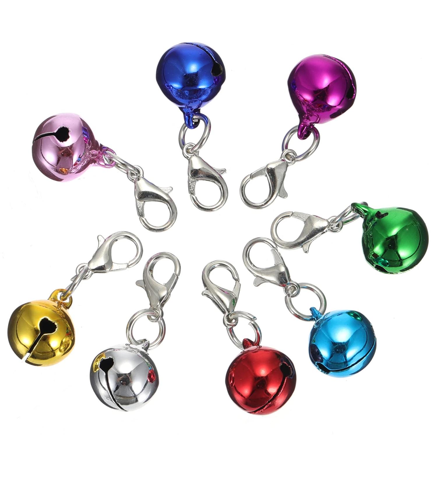 STOBOK 48 Pieces Random Loud Pet Hanging Puppy Collar Decorative Beads Collar Purse Key Ring Back Marker and Craft Bells Alarm Bells Car MM Bell Holder Random Color - Buy Online on GoSupps.com
