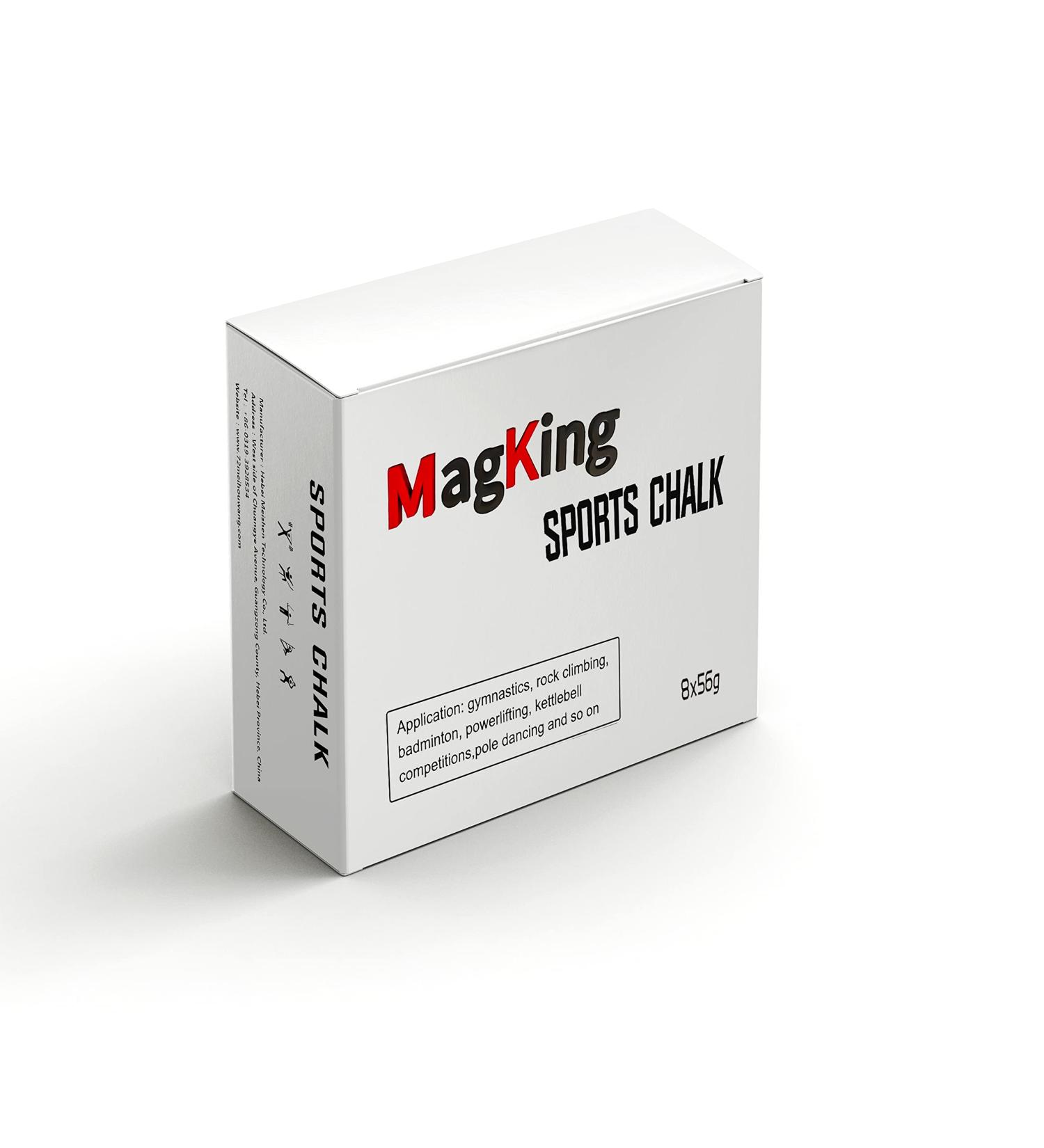 MagKing Gym Chalk Blocks for Rock Climbing & Weightlifting - Magnesium Carbonate Chalk 2oz-1lb - 8 Blocks - Buy Online on GoSupps.com