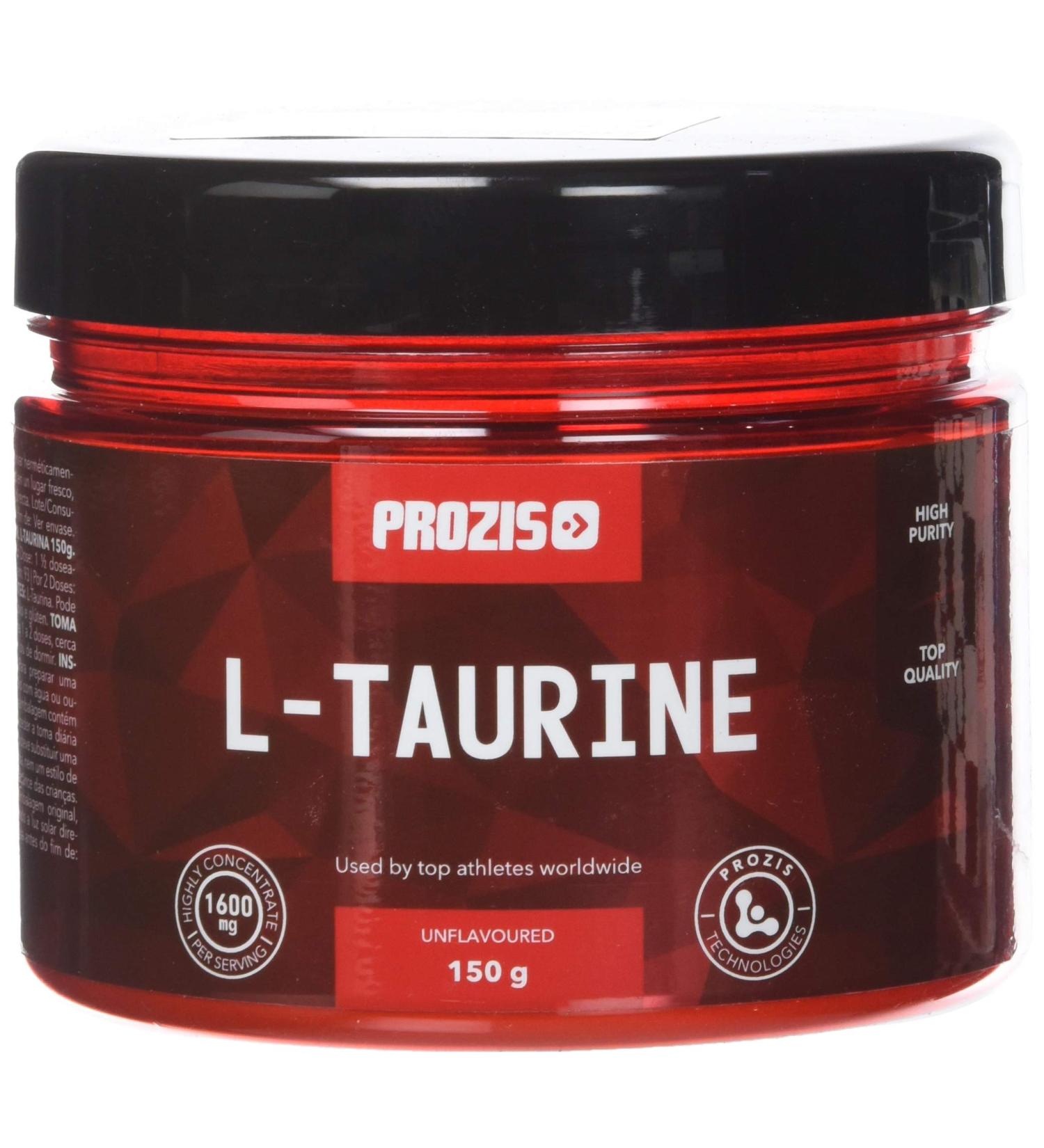 Prozis L-Taurine 150 g Nature Amino Acid Supplement to Support the Heart Muscle and Brain - Effective Energy Booster - Buy Online on GoSupps.com