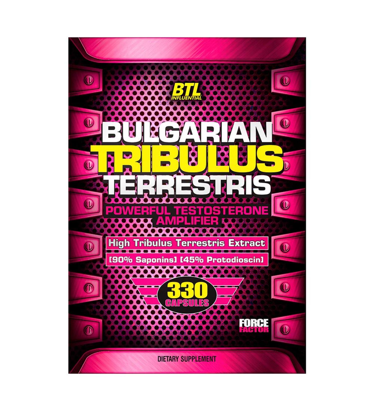 Bulgarian Tribulus Terrestris Extract 90% Saponins | Muscle Growth Support & Testosterone Booster | 330 Capsules - Buy Online on GoSupps.com