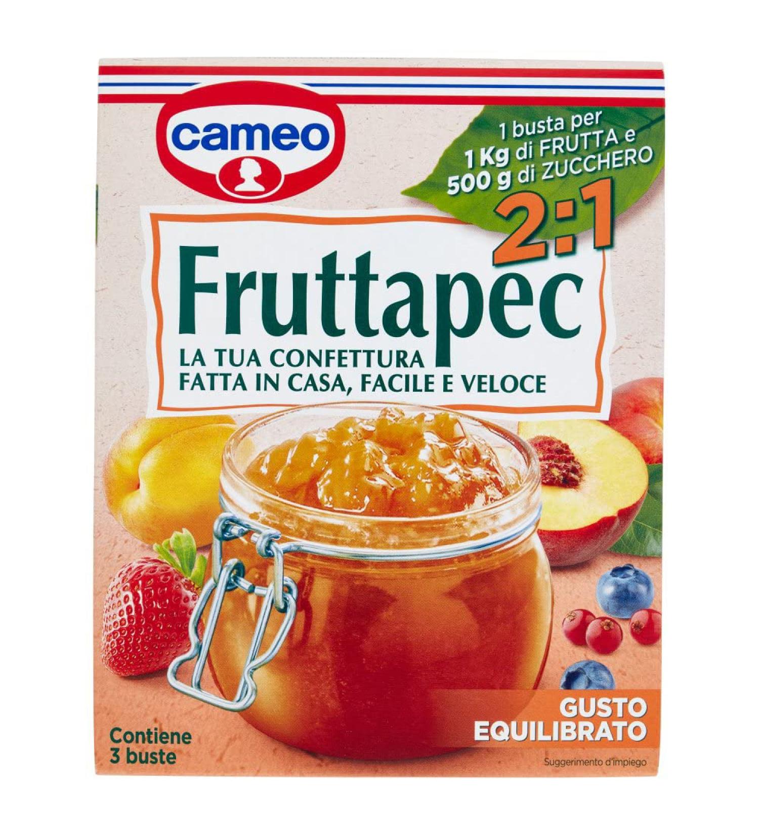 Cameo Fruttapec Gusto Equilibrato Prepared for homemade jam 75 g ( contains 3 bags of 25 g ) - Buy Online on GoSupps.com