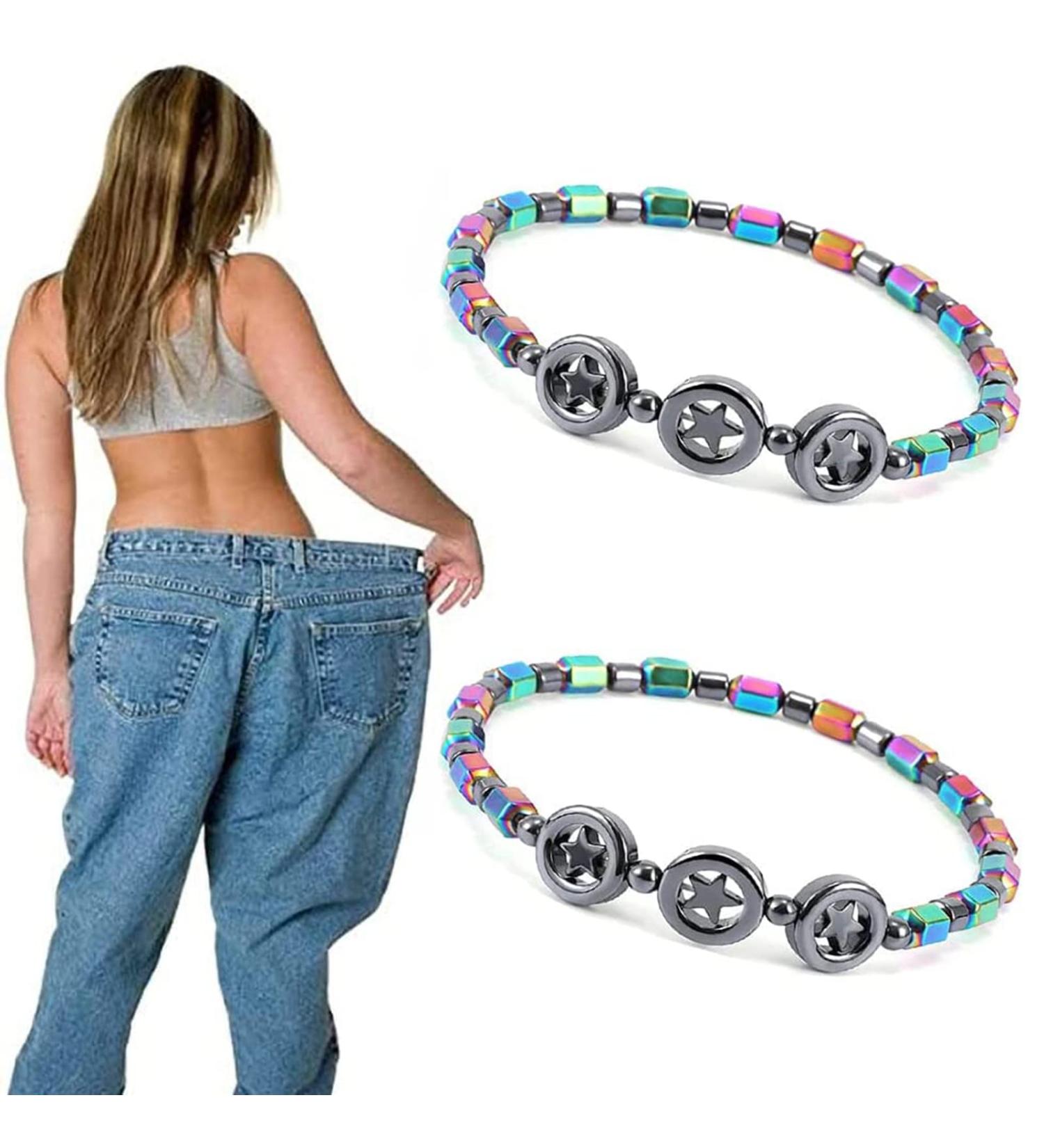 Magnetic Hematite Anti-Swelling Anklet for Women - Therapy Bracelet for Weight Loss - Circle Star Beach Lady Anklet Set - Buy Online on GoSupps.com