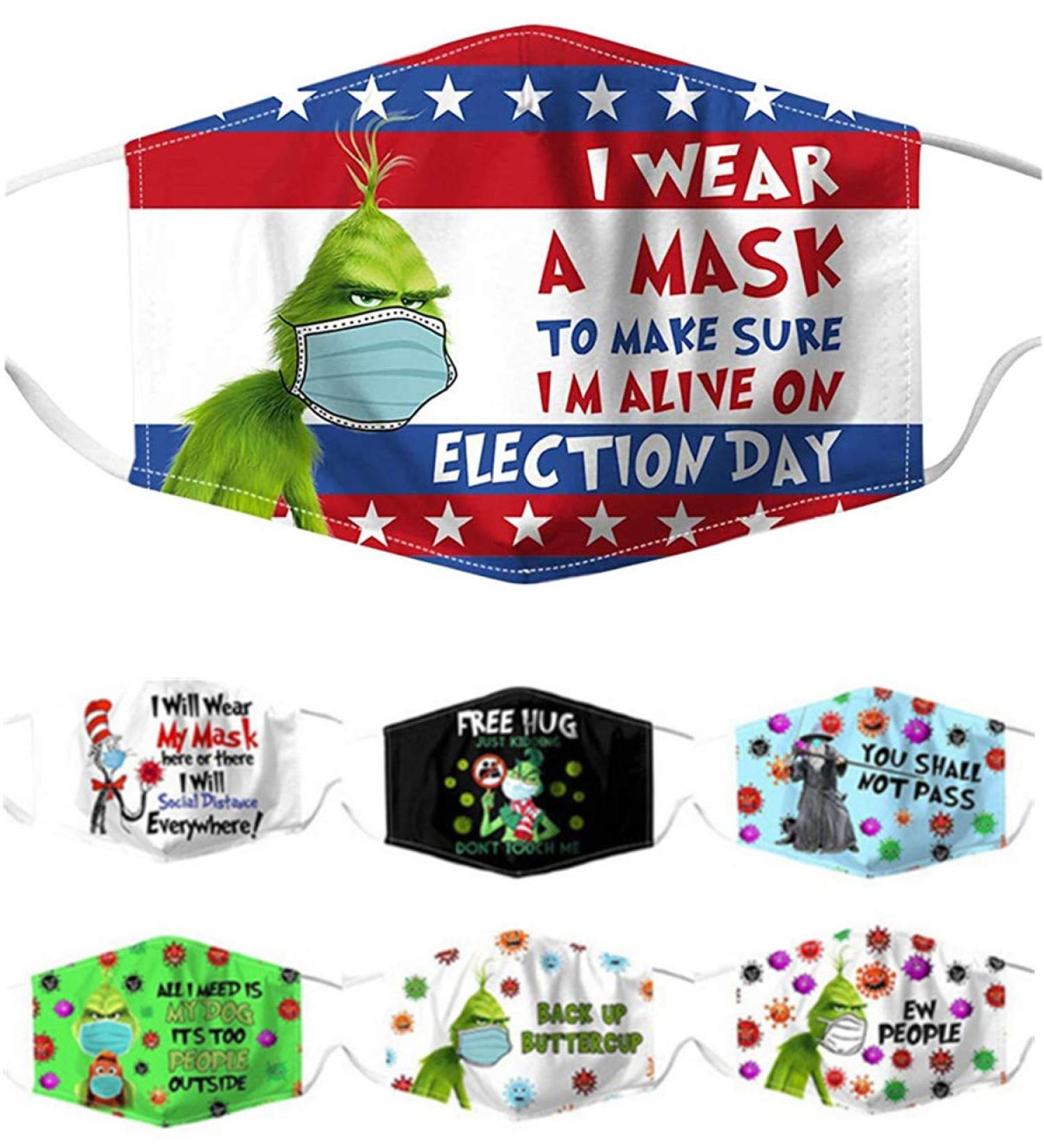 YOUNING Outdoor Munith Contraction Men's 3D Funny Mouth & Nose Protection - Washable Reusable Dustproof Bandana Neck Gaiter (C-7 PCs) - Buy Online on GoSupps.com