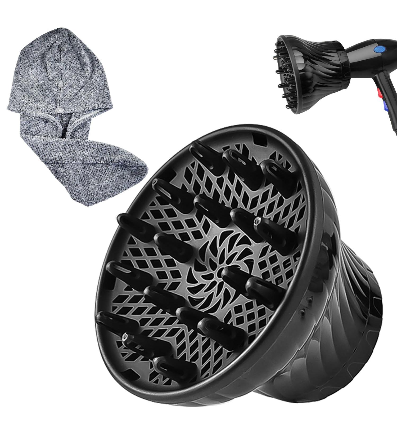 Universal Hair Dryer Diffuser Attachment for Curly & Wavy Hair - Perfect Styling & Compatibility (3.5-8.0cm) - Buy Online on GoSupps.com