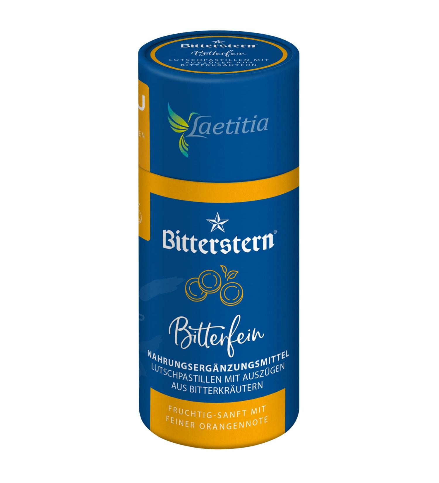 Buy Laetitia Original Bitterstern Lucky Pastilles - 17 Natural Herbs Vegan 90g - Best Quality Bitter Fabrics Alternative to Bitter Drops - Buy Online on GoSupps.com
