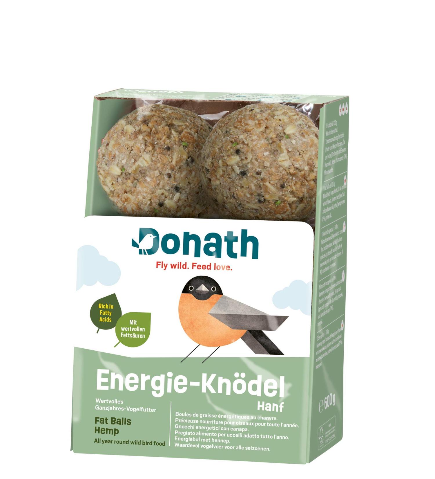DONATH Energy Dumplings - Hemp Wild Bird Feed - 100g 6 Pack - Premium German Manufactory - Buy Online on GoSupps.com